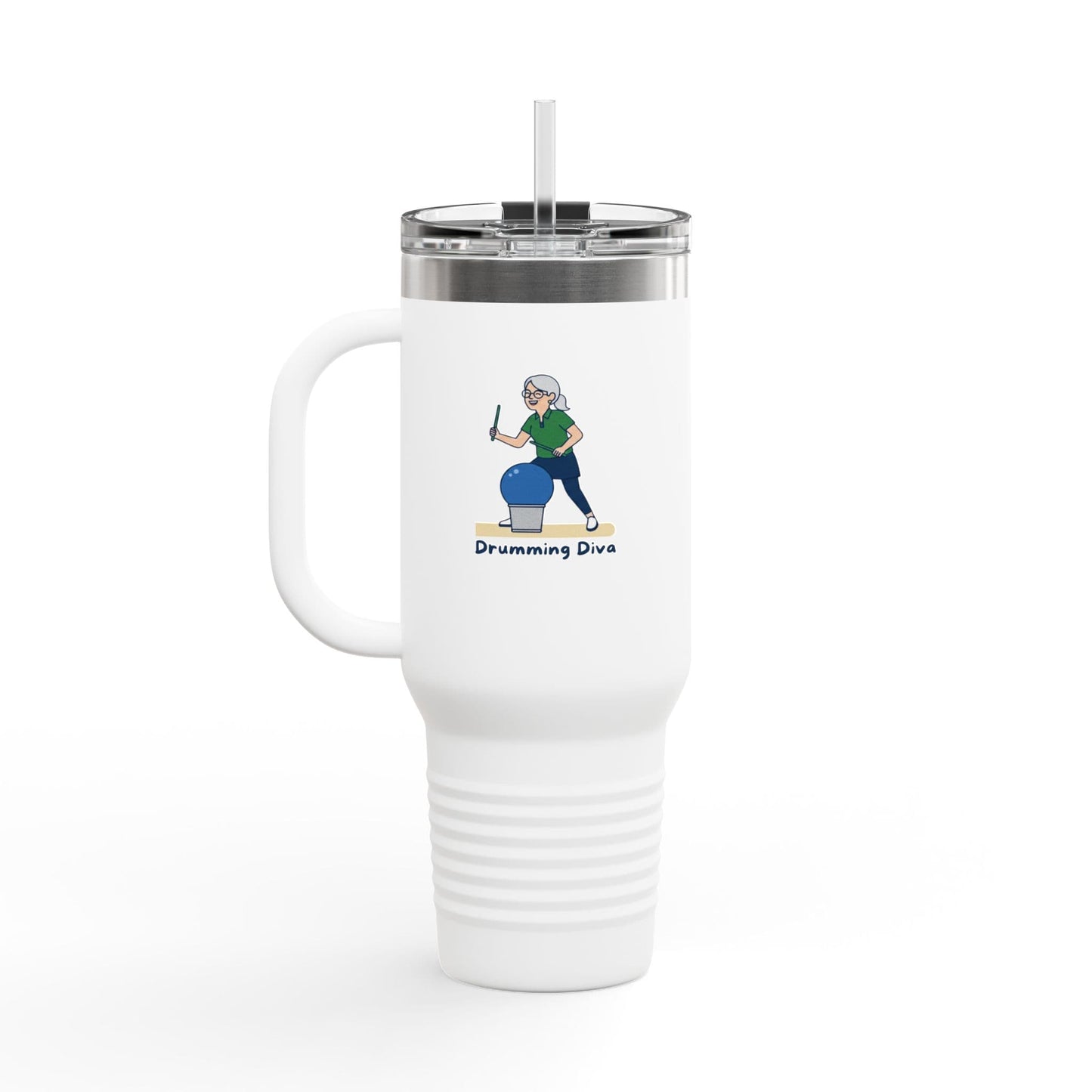 Printify Florida Villages of Cardio Drumming "Drumming Diva" TT2E Characters (Seniors) Tumbler