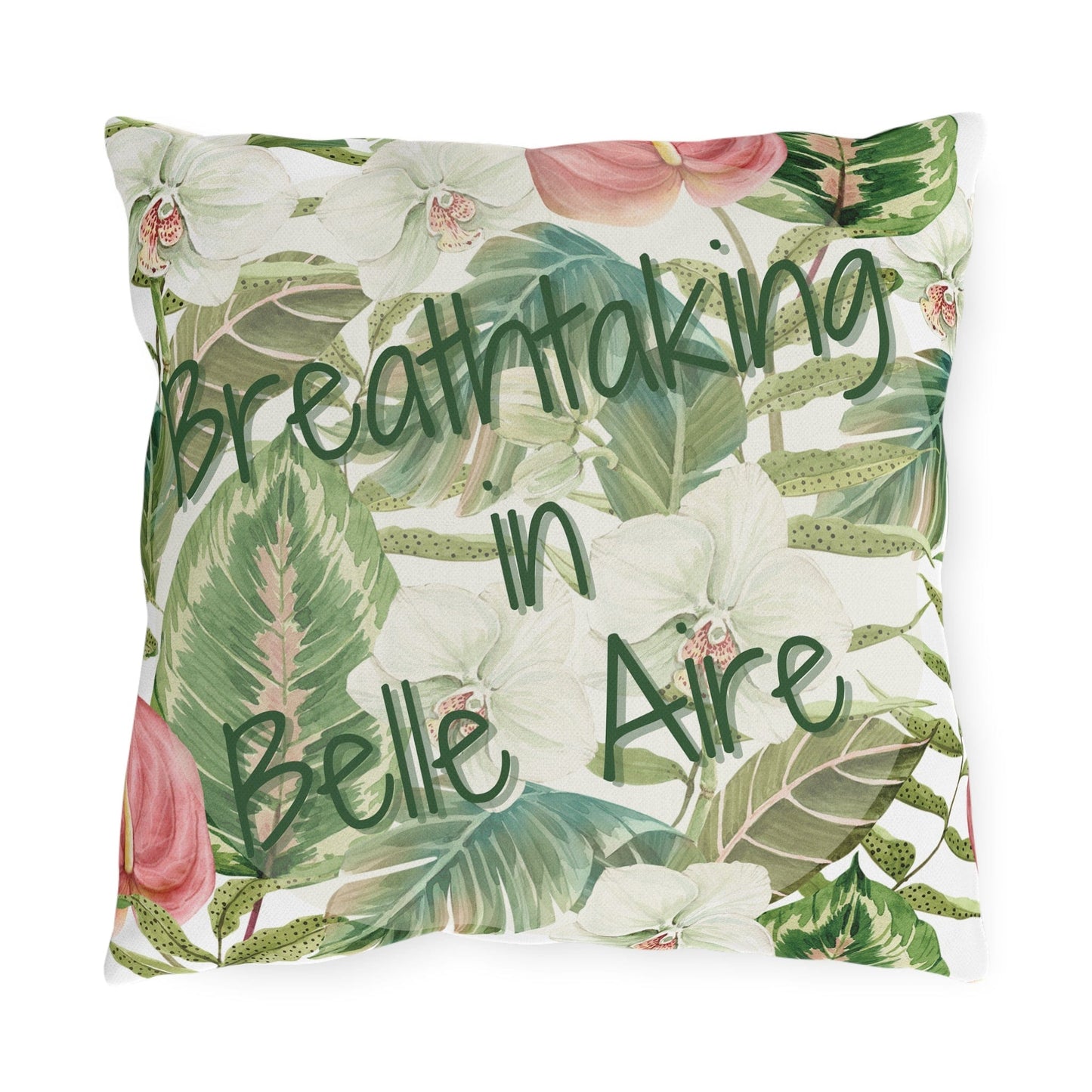 Take the 2nd Exit Florida Villages of Outdoor Pillows (Green Lettering) - Belle Aire