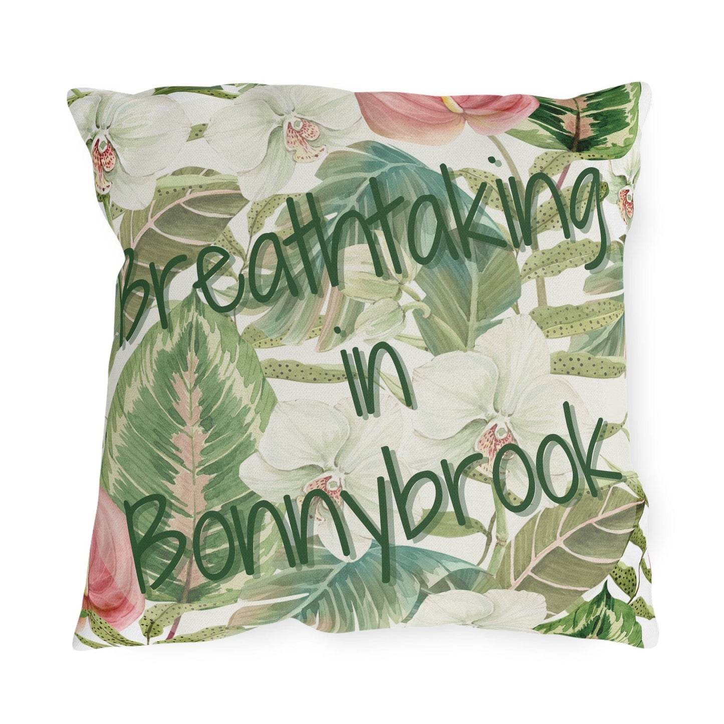 Take the 2nd Exit Florida Villages of Outdoor Pillows (Green Lettering) - Bonnybrook