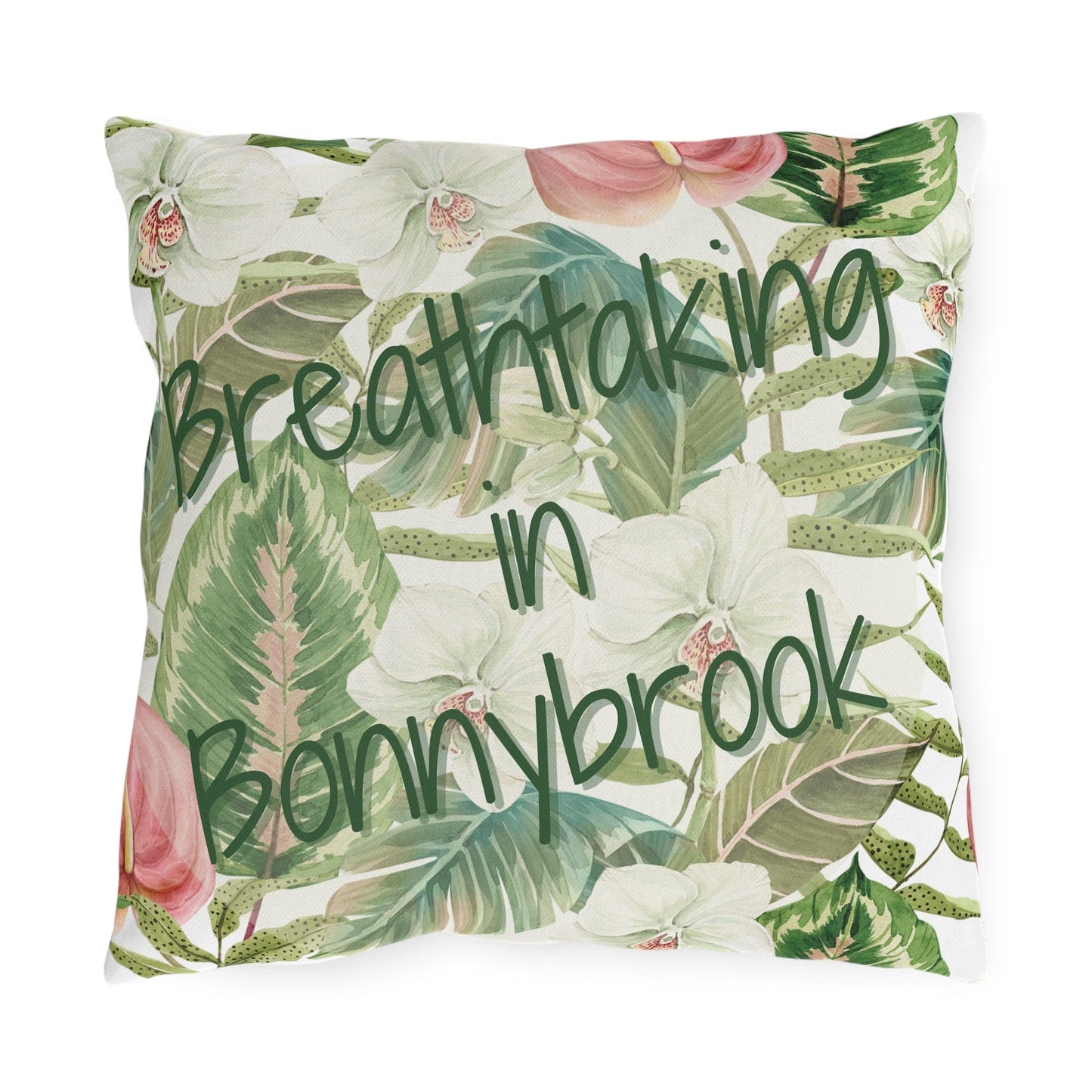 Take the 2nd Exit Florida Villages of Outdoor Pillows (Green Lettering) - Bonnybrook