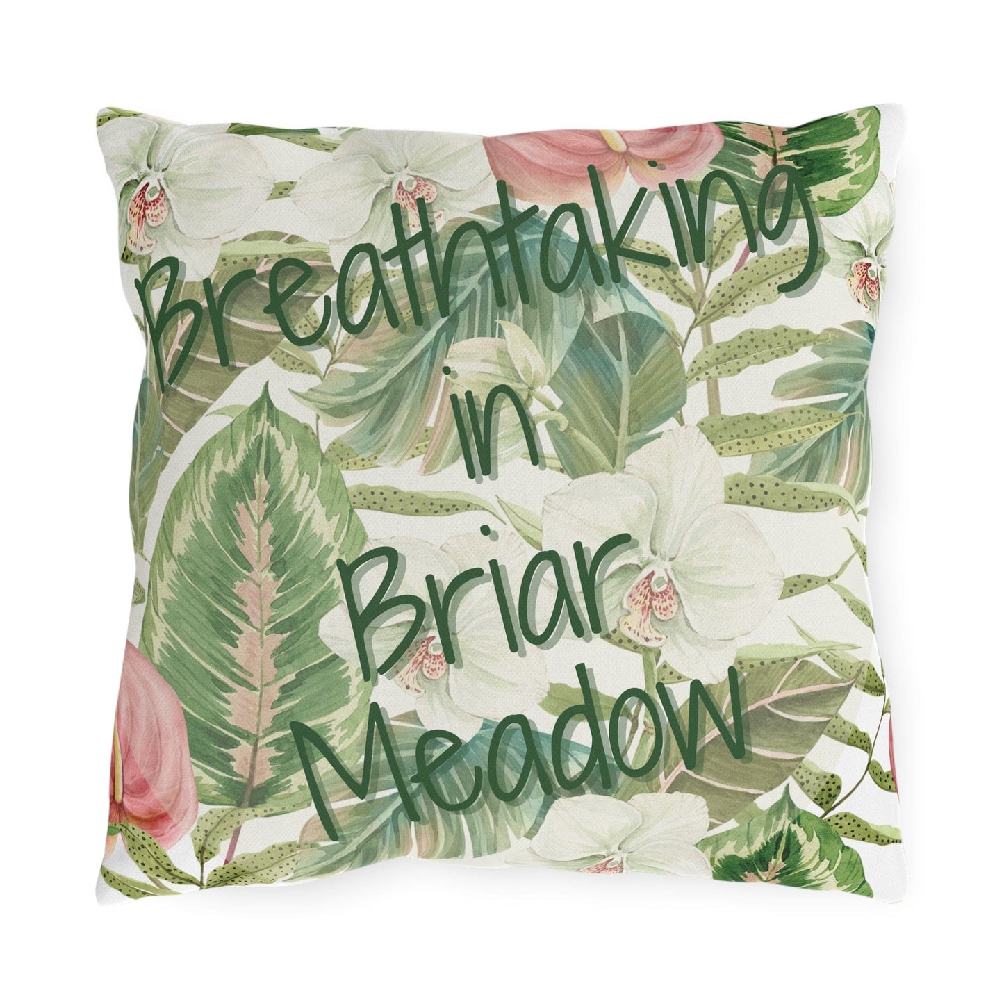 Take the 2nd Exit Florida Villages of Outdoor Pillows (Green Lettering) - Briar Meadow