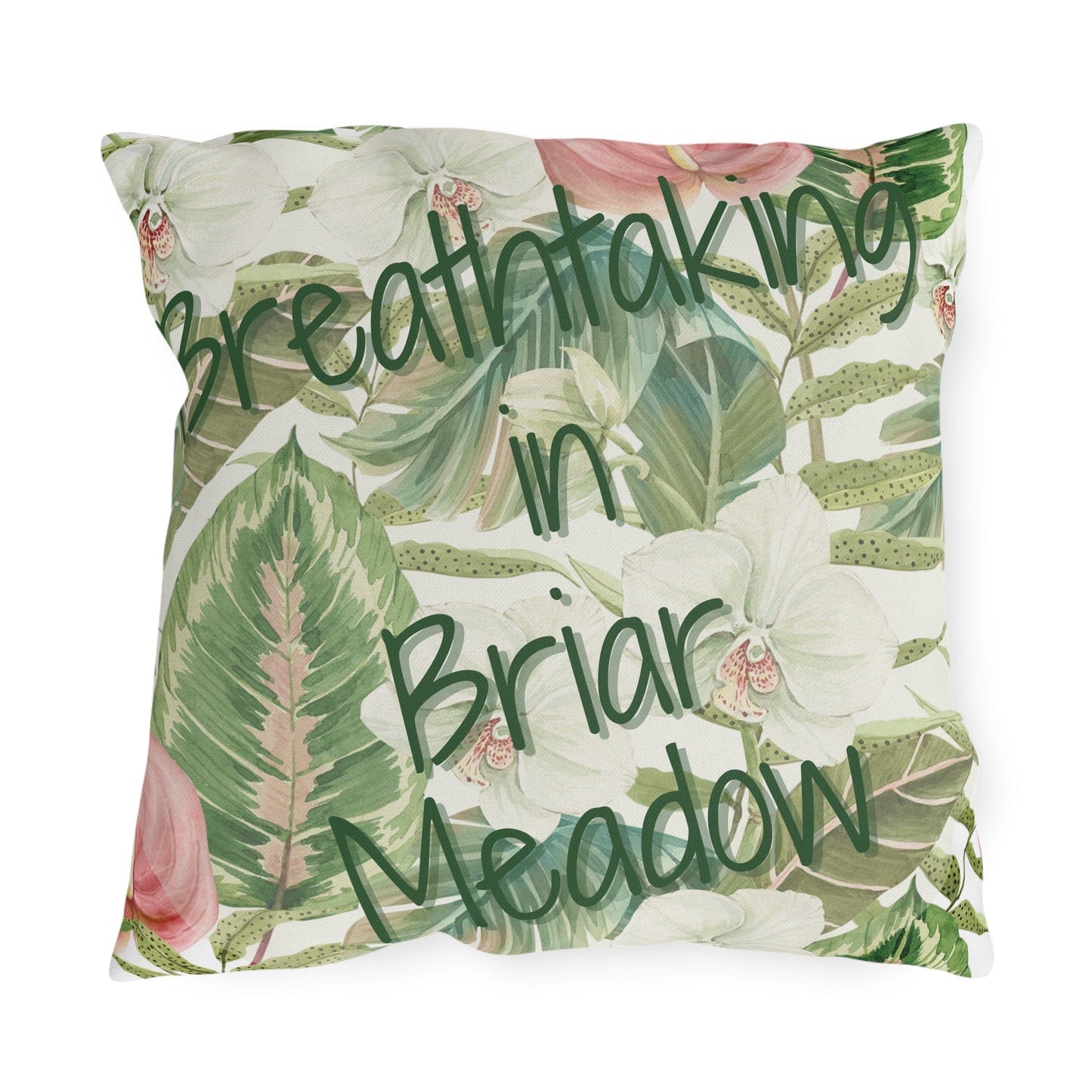 Take the 2nd Exit Florida Villages of Outdoor Pillows (Green Lettering) - Briar Meadow