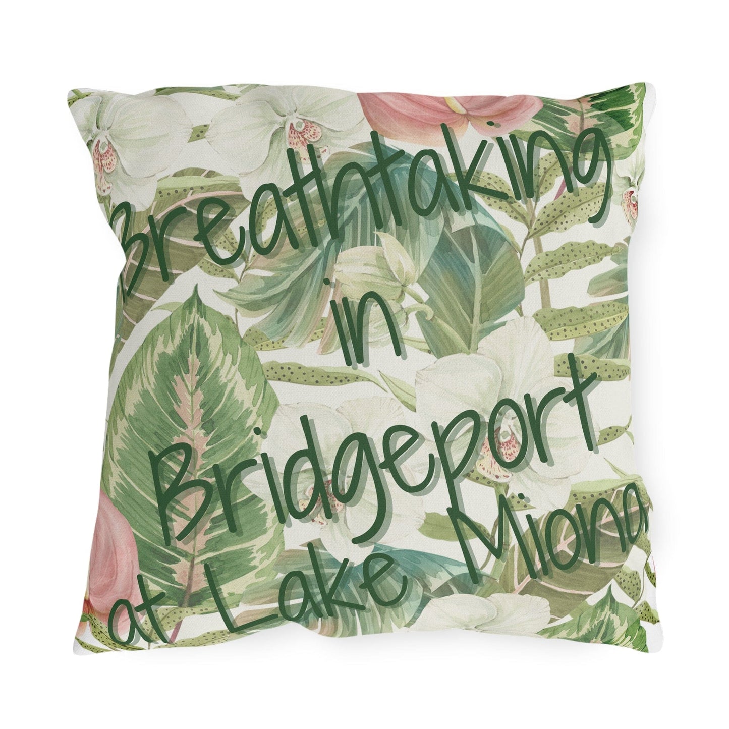 Take the 2nd Exit Florida Villages of Outdoor Pillows (Green Lettering) - Bridgeport at Lake Miona