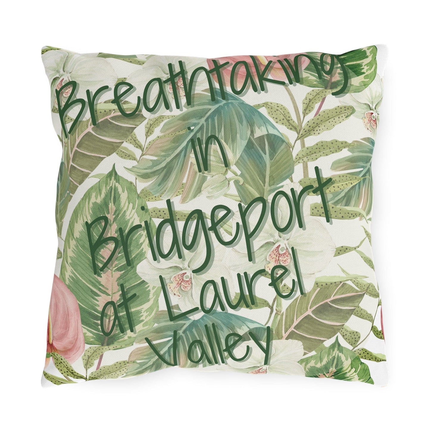 Take the 2nd Exit Florida Villages of Outdoor Pillows (Green Lettering) - Bridgeport at Laurel Valley
