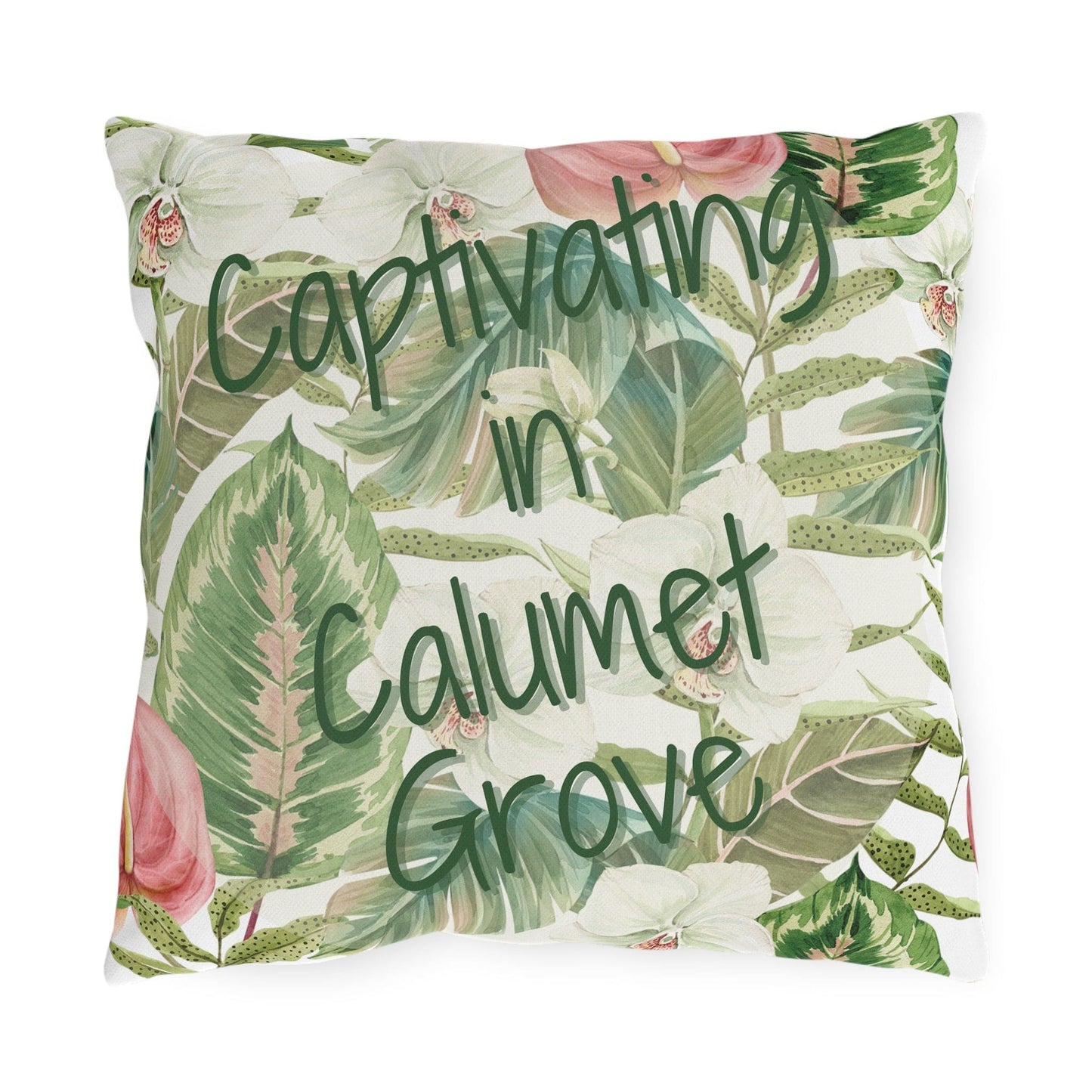 Take the 2nd Exit Florida Villages of Outdoor Pillows (Green Lettering) - Calumet Grove