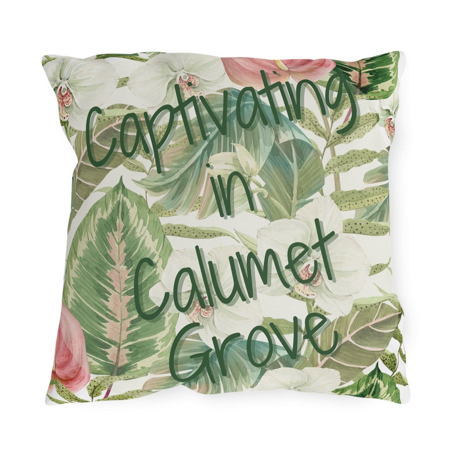 Take the 2nd Exit Florida Villages of Outdoor Pillows (Green Lettering) - Calumet Grove