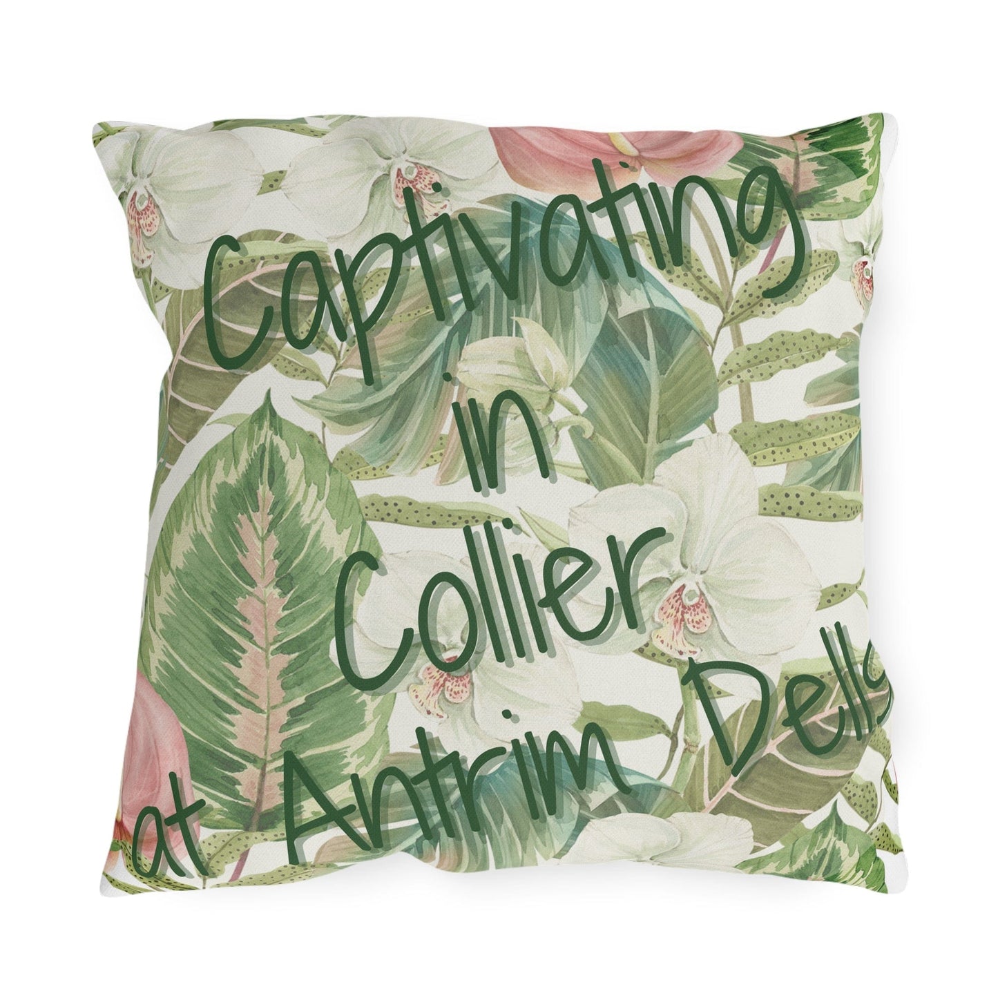 Take the 2nd Exit Florida Villages of Outdoor Pillows (Green Lettering) - Collier at Antrim Dells