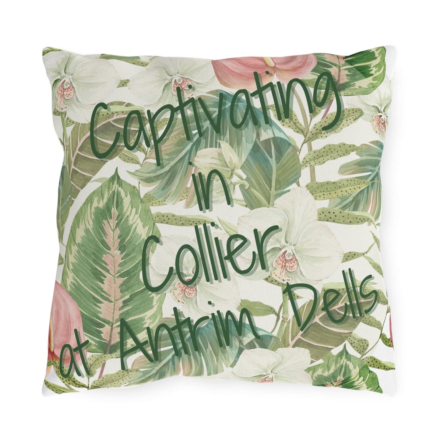 Take the 2nd Exit Florida Villages of Outdoor Pillows (Green Lettering) - Collier at Antrim Dells