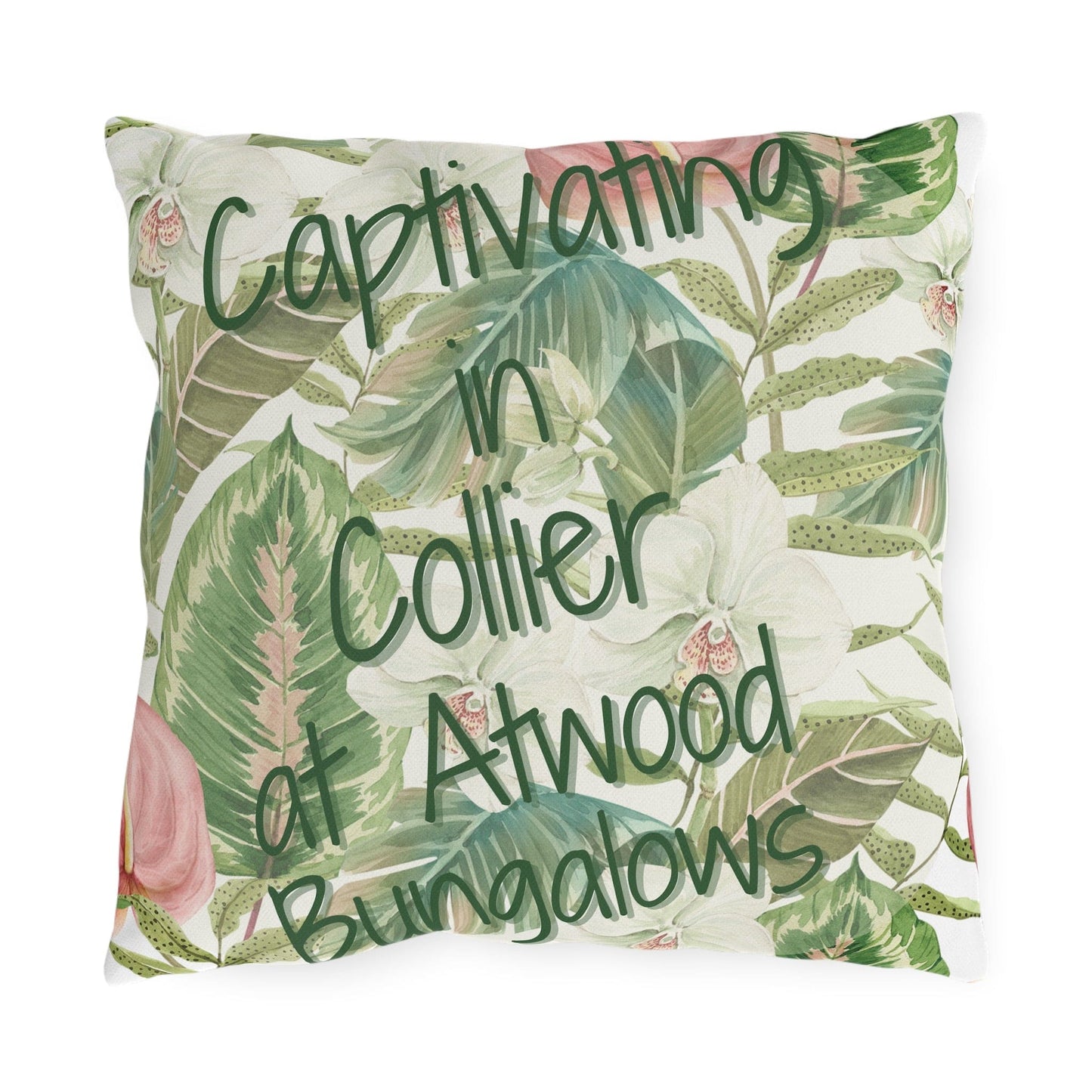 Take the 2nd Exit Florida Villages of Outdoor Pillows (Green Lettering) - Collier at Atwood Bungalows