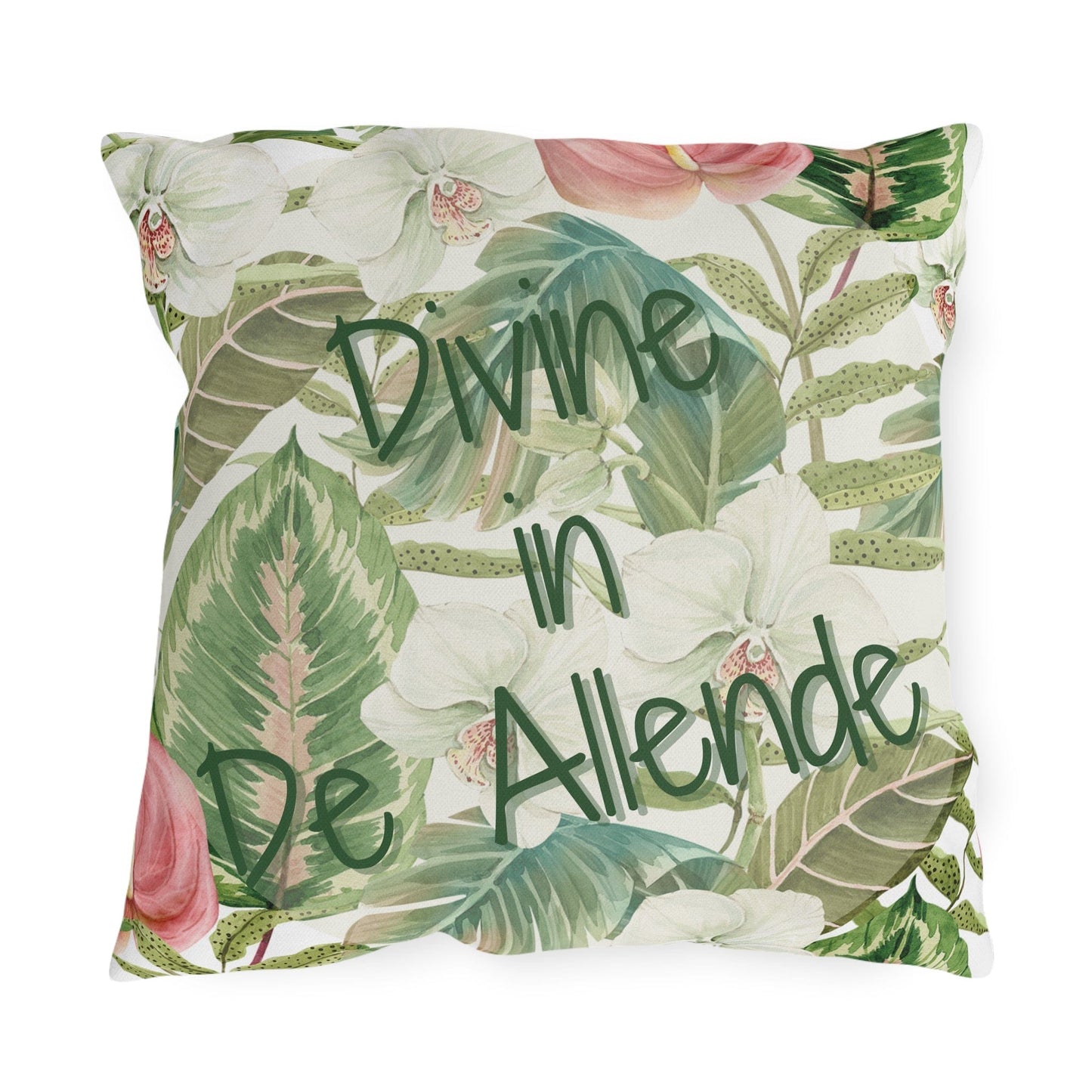 Take the 2nd Exit Florida Villages of Outdoor Pillows (Green Lettering) - De Allende