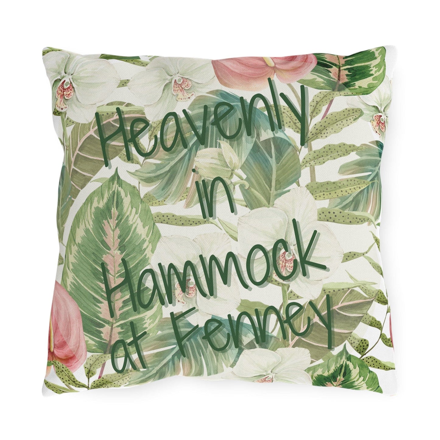 Take the 2nd Exit Florida Villages of Outdoor Pillows (Green Lettering) - Hammock at Fenney