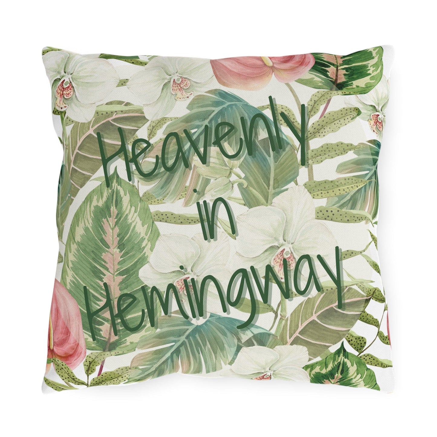 Take the 2nd Exit Florida Villages of Outdoor Pillows (Green Lettering) - Hemingway