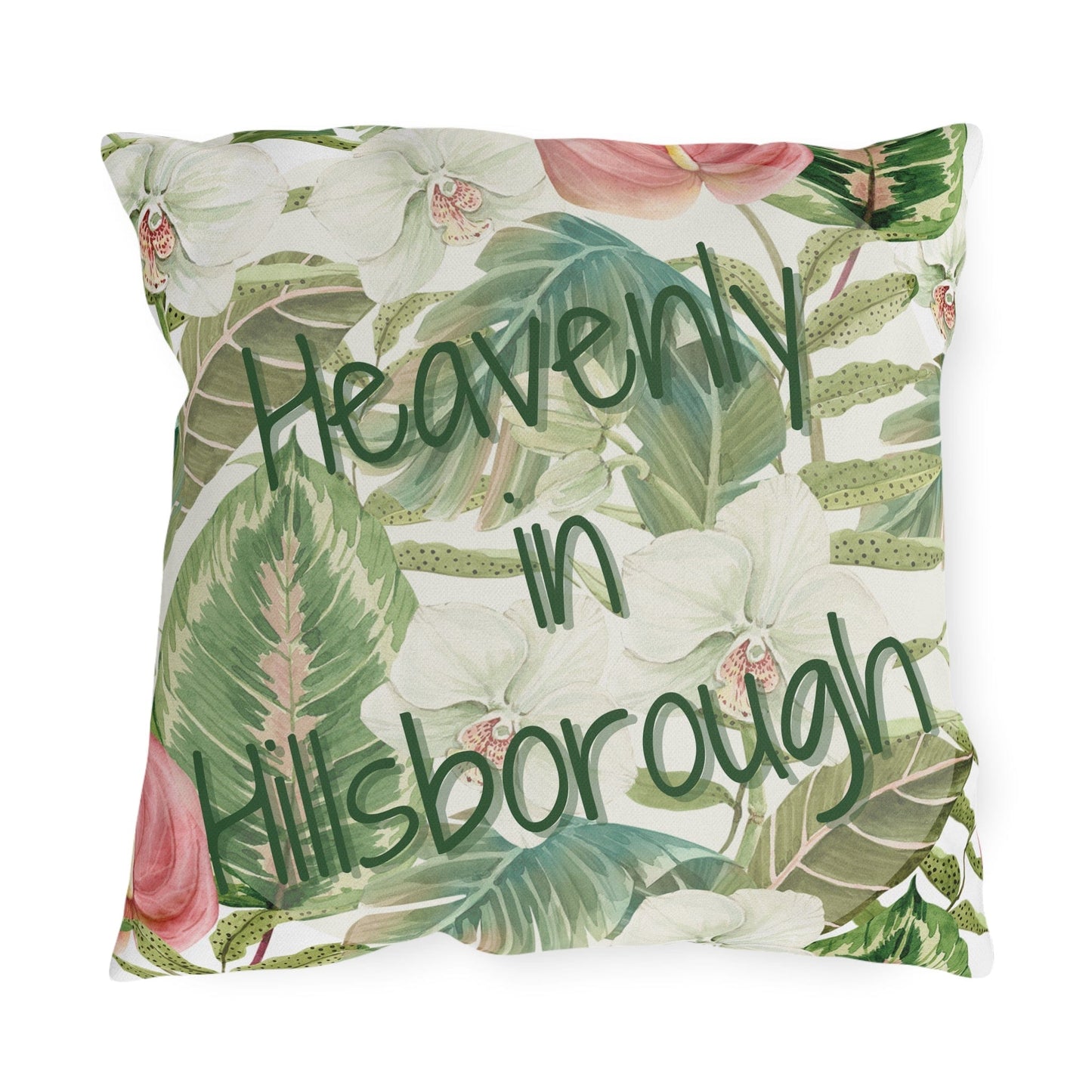 Take the 2nd Exit Florida Villages of Outdoor Pillows (Green Lettering) - Hillsborough