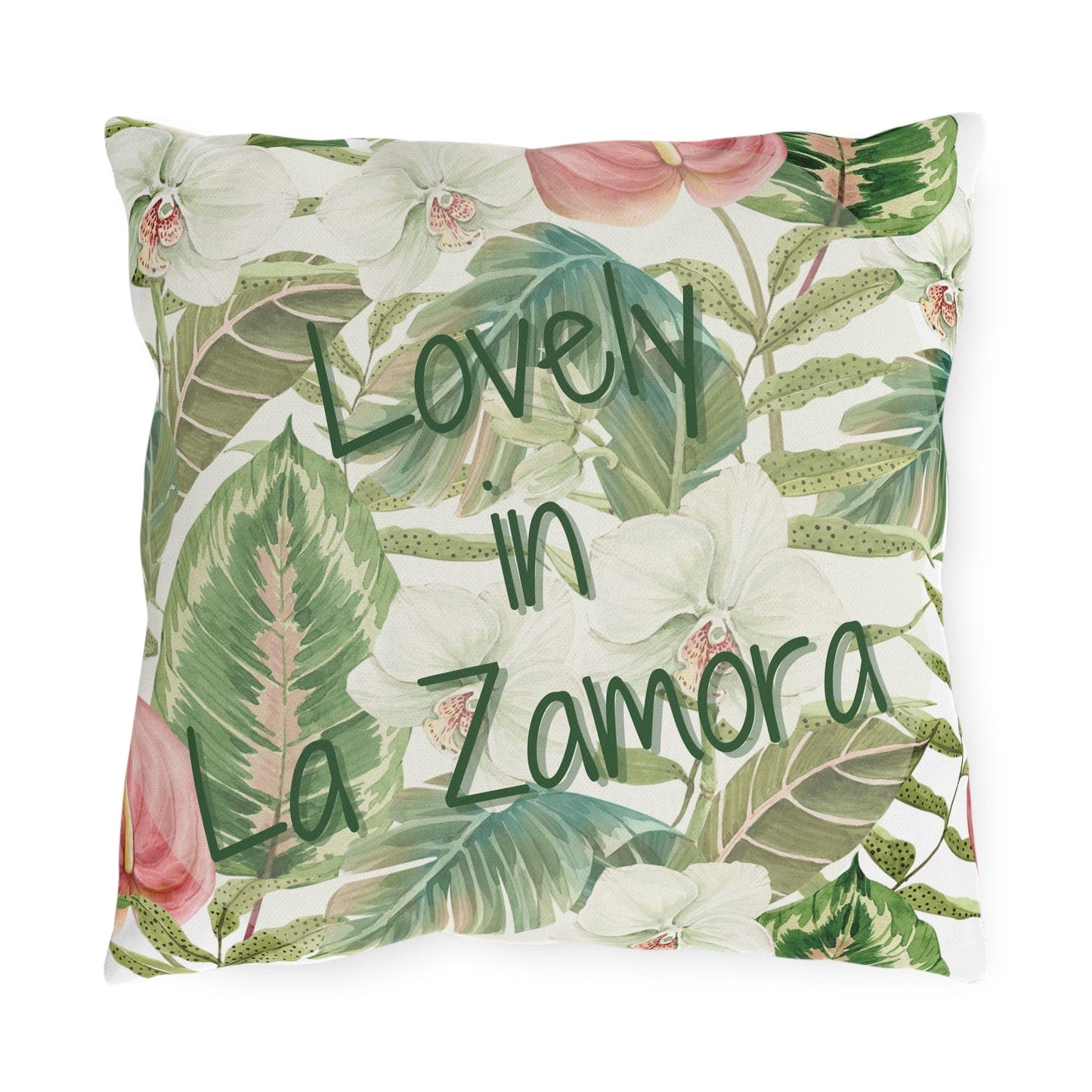 Take the 2nd Exit Florida Villages of Outdoor Pillows (Green Lettering) - La Zamora