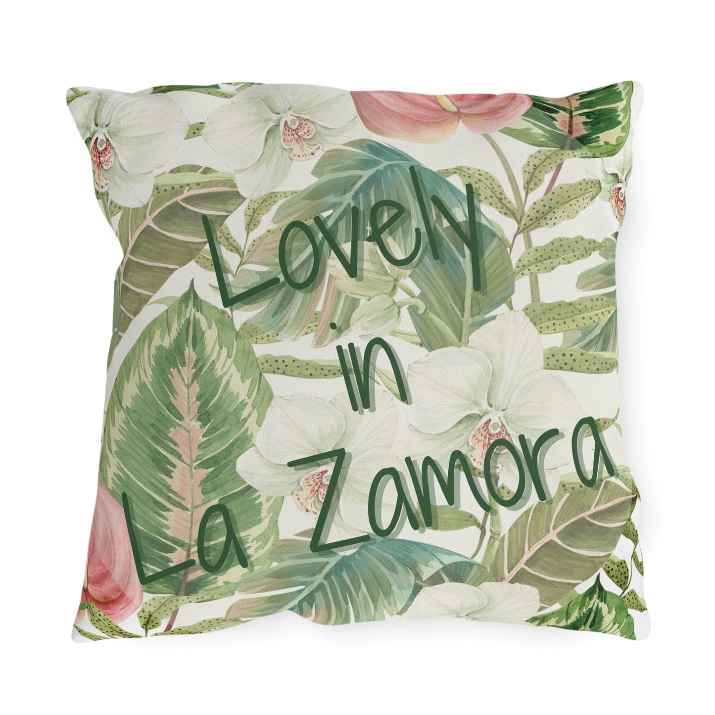 Take the 2nd Exit Florida Villages of Outdoor Pillows (Green Lettering) - La Zamora