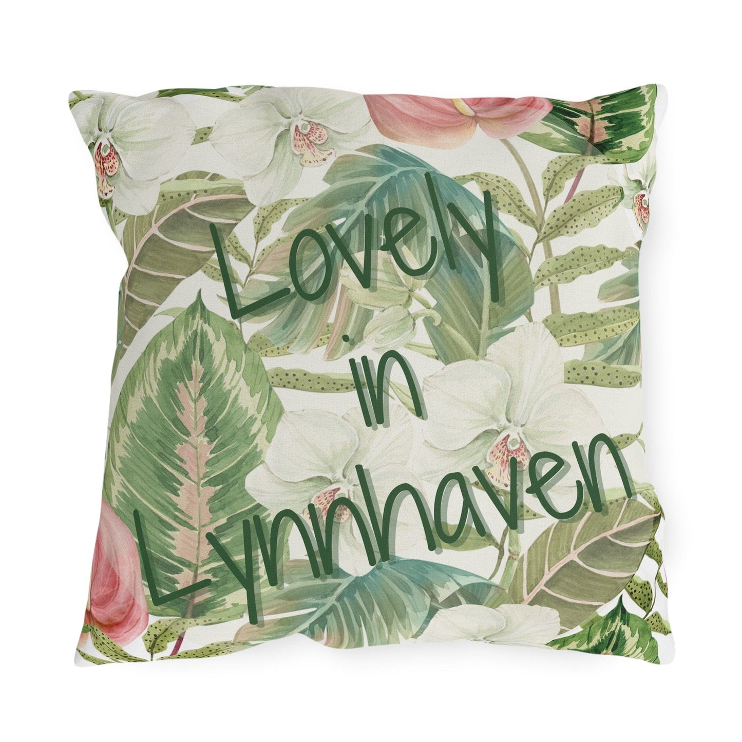 Take the 2nd Exit Florida Villages of Outdoor Pillows (Green Lettering) - Lynnhaven