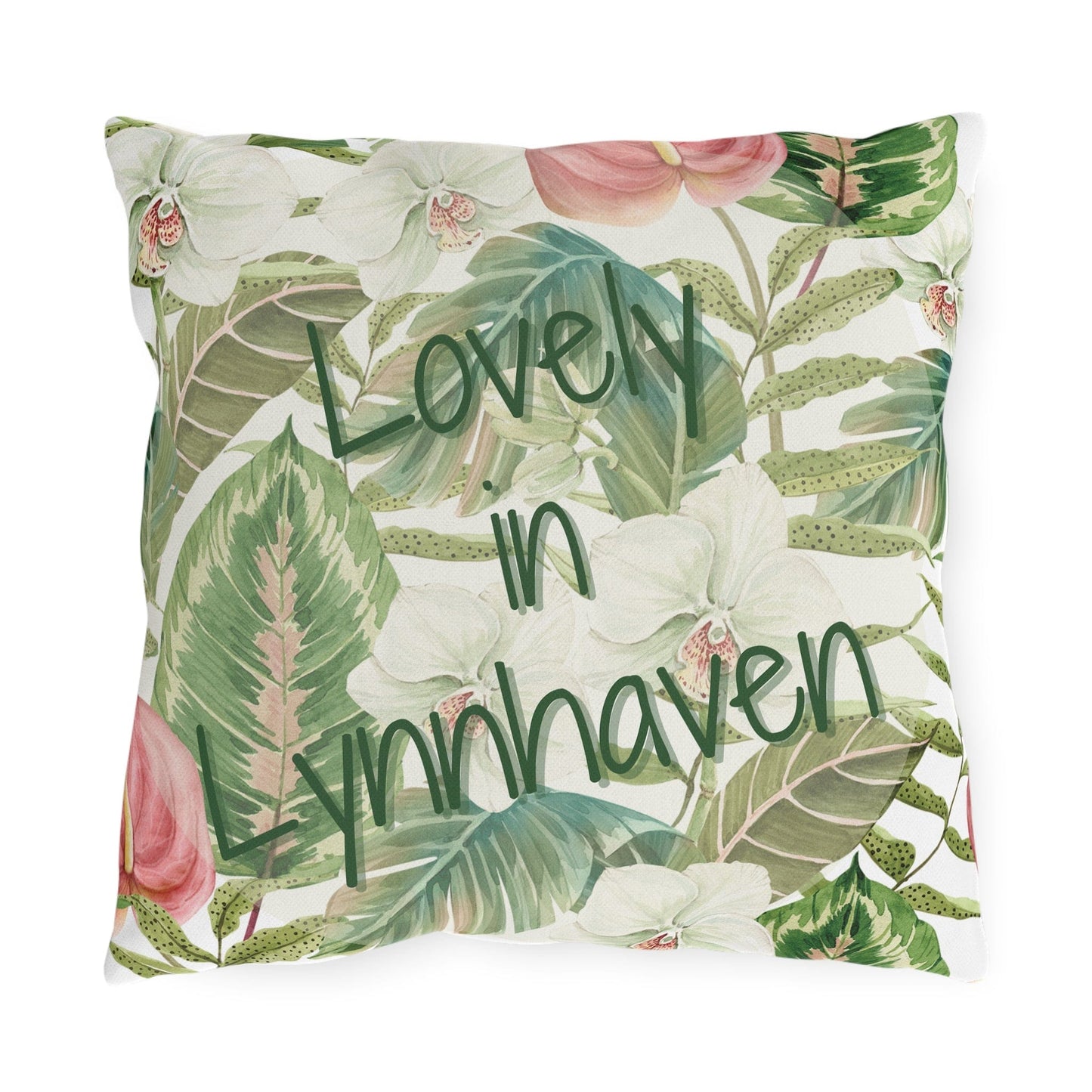 Take the 2nd Exit Florida Villages of Outdoor Pillows (Green Lettering) - Lynnhaven