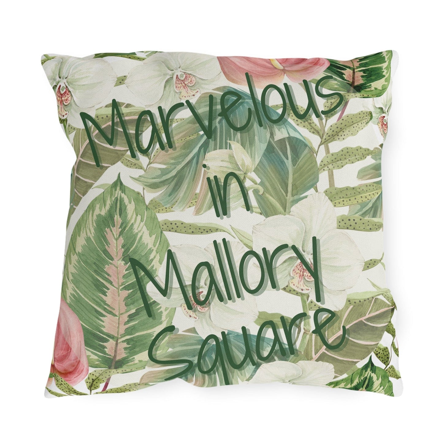 Take the 2nd Exit Florida Villages of Outdoor Pillows (Green Lettering) - Mallory Square