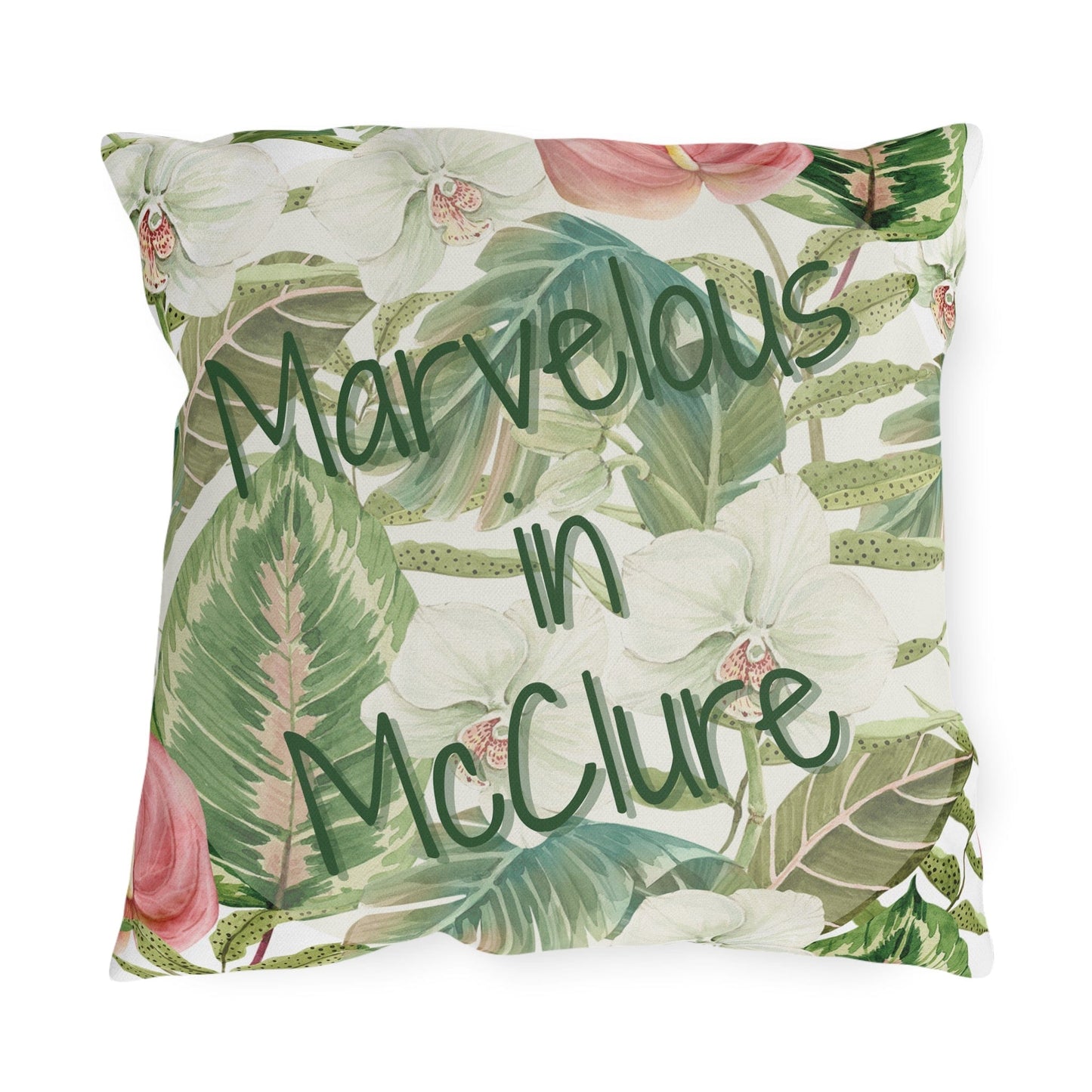 Take the 2nd Exit Florida Villages of Outdoor Pillows (Green Lettering) - McClure