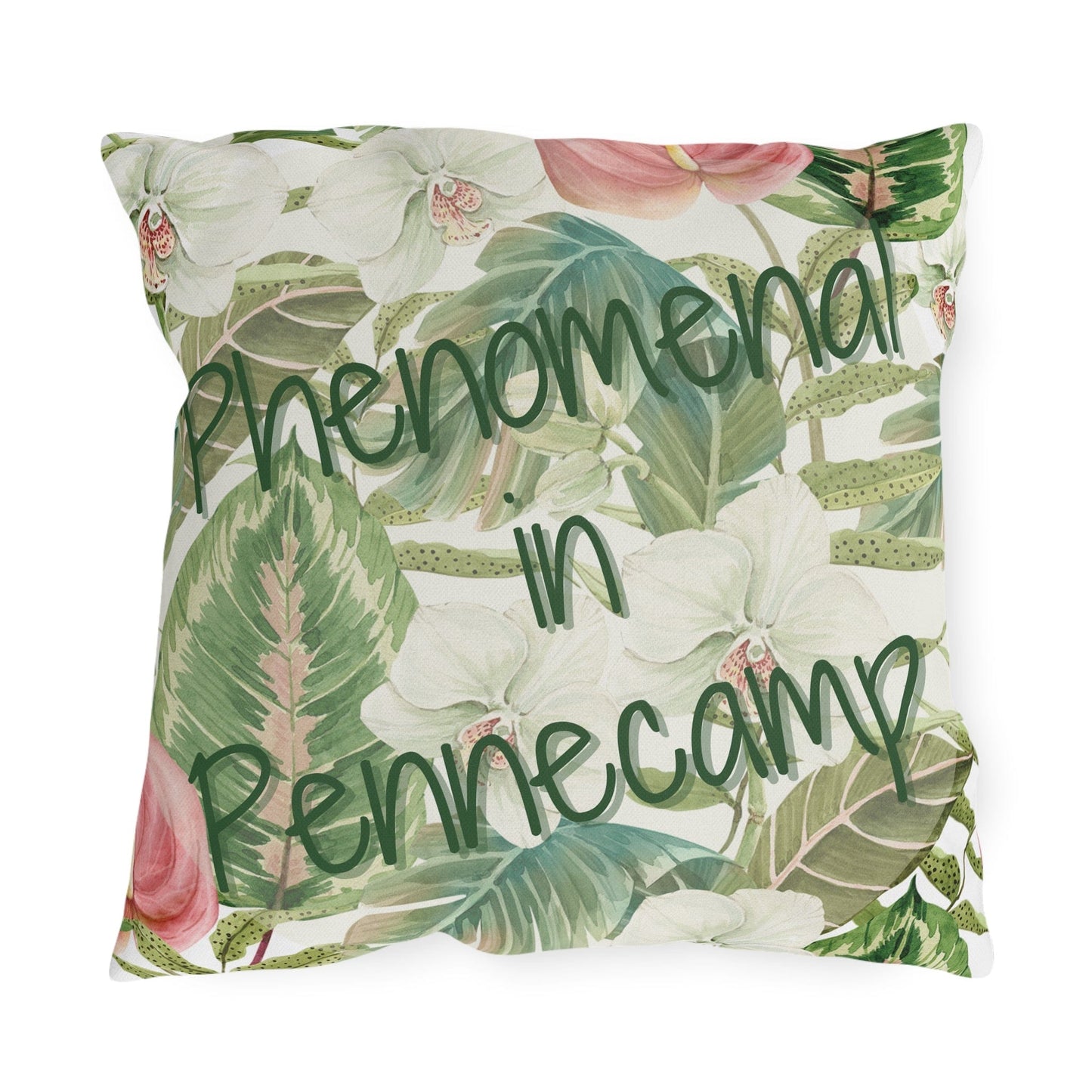 Take the 2nd Exit Florida Villages of Outdoor Pillows (Green Lettering) - Pennecamp
