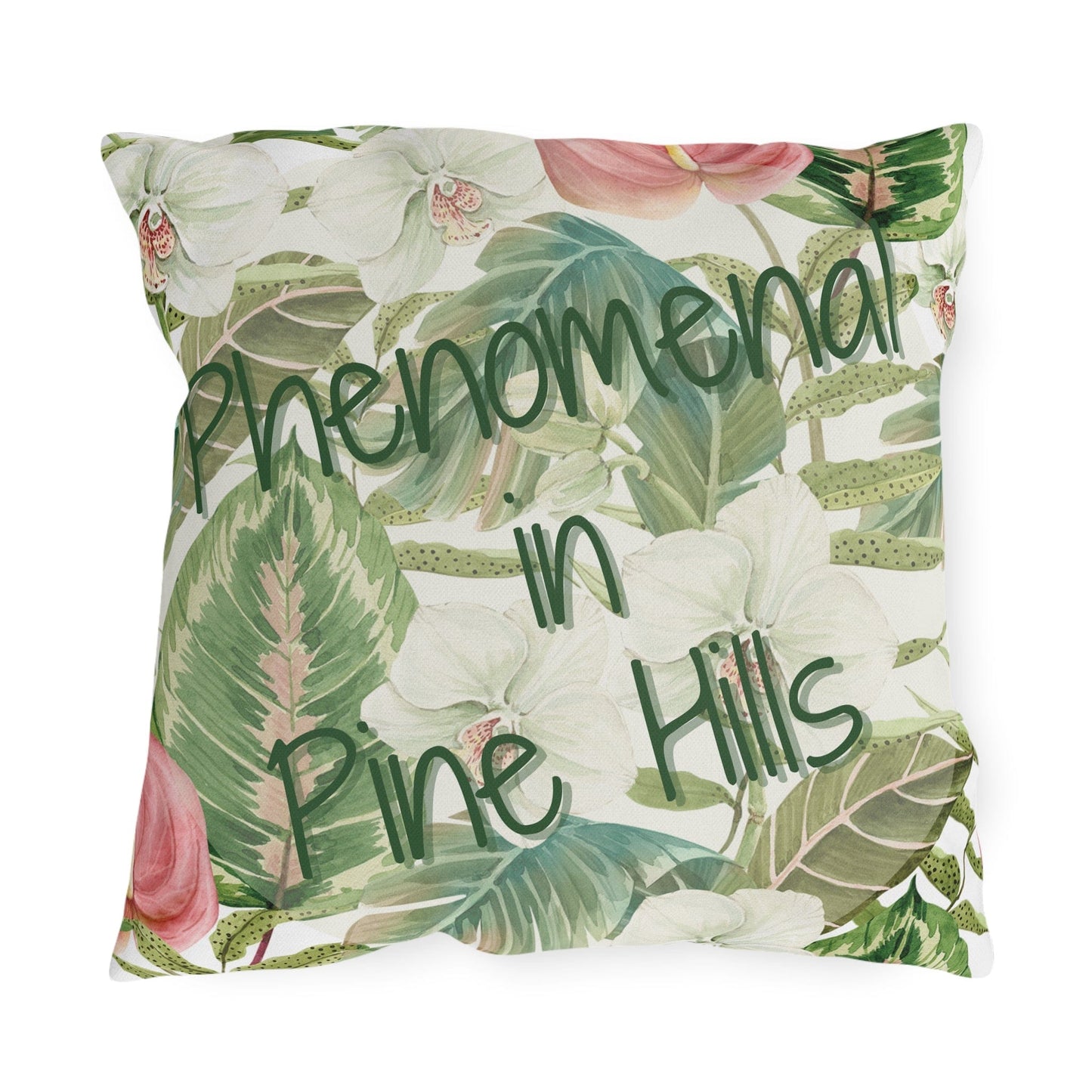 Take the 2nd Exit Florida Villages of Outdoor Pillows (Green Lettering) - Pine Hills