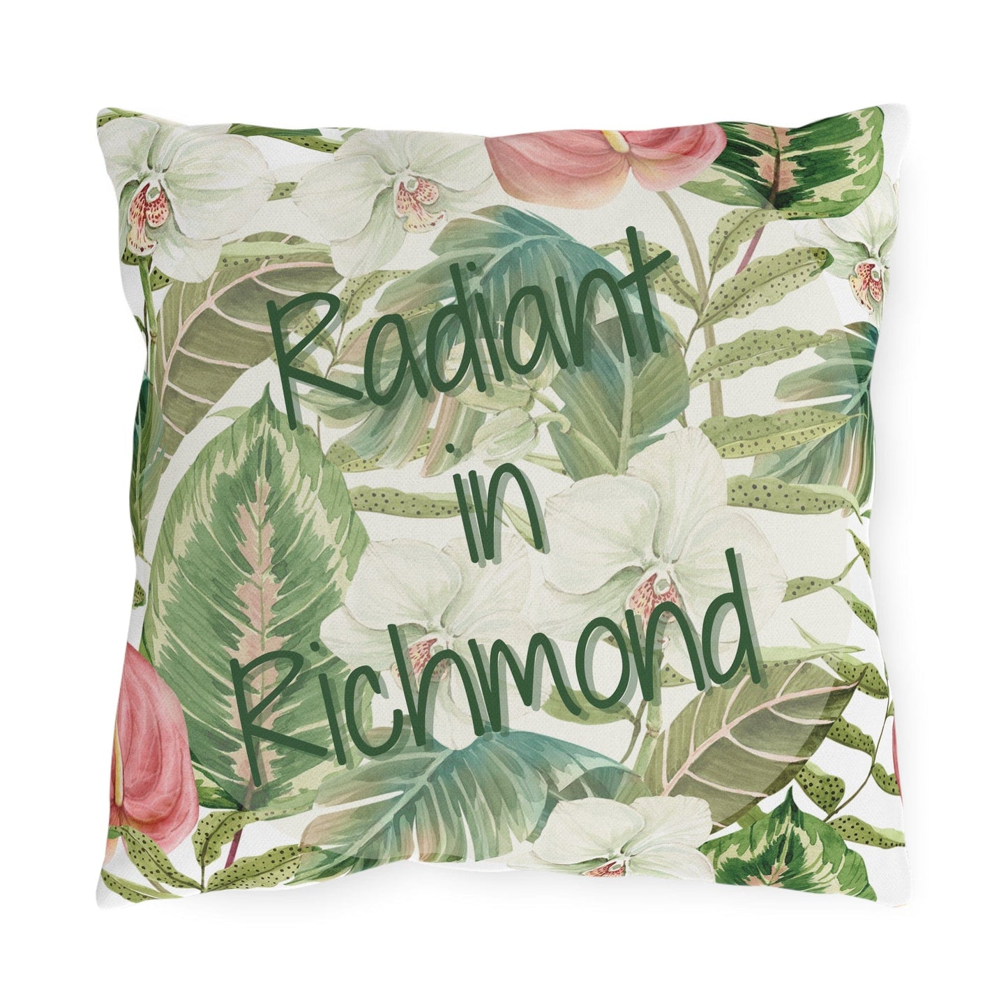 Take the 2nd Exit Florida Villages of Outdoor Pillows (Green Lettering) - Richmond