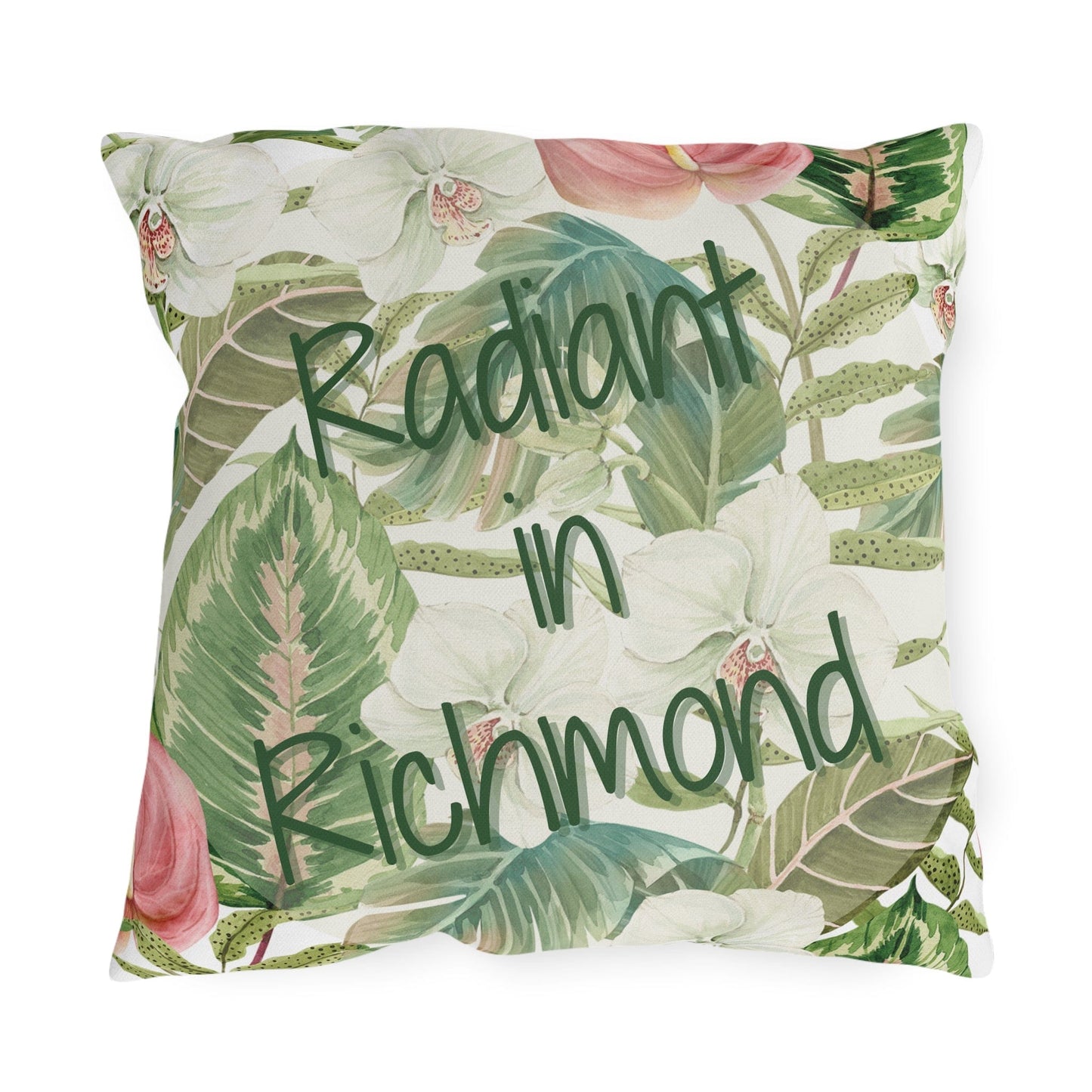 Take the 2nd Exit Florida Villages of Outdoor Pillows (Green Lettering) - Richmond