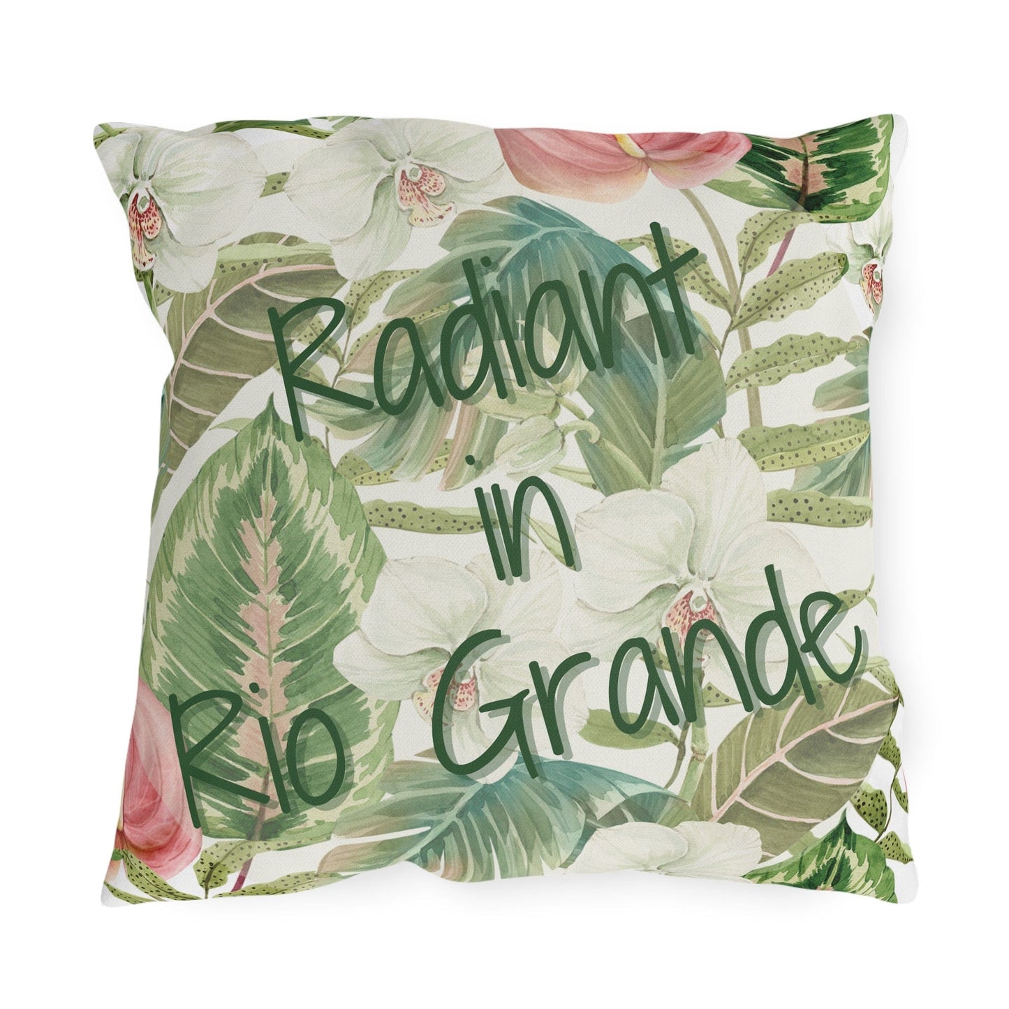 Take the 2nd Exit Florida Villages of Outdoor Pillows (Green Lettering) - Rio Grande