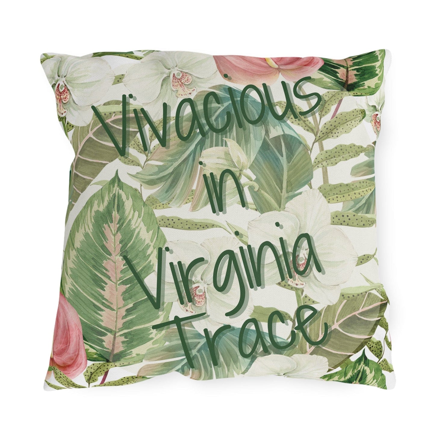Take the 2nd Exit Florida Villages of Outdoor Pillows (Green Lettering) - Virginia Trace