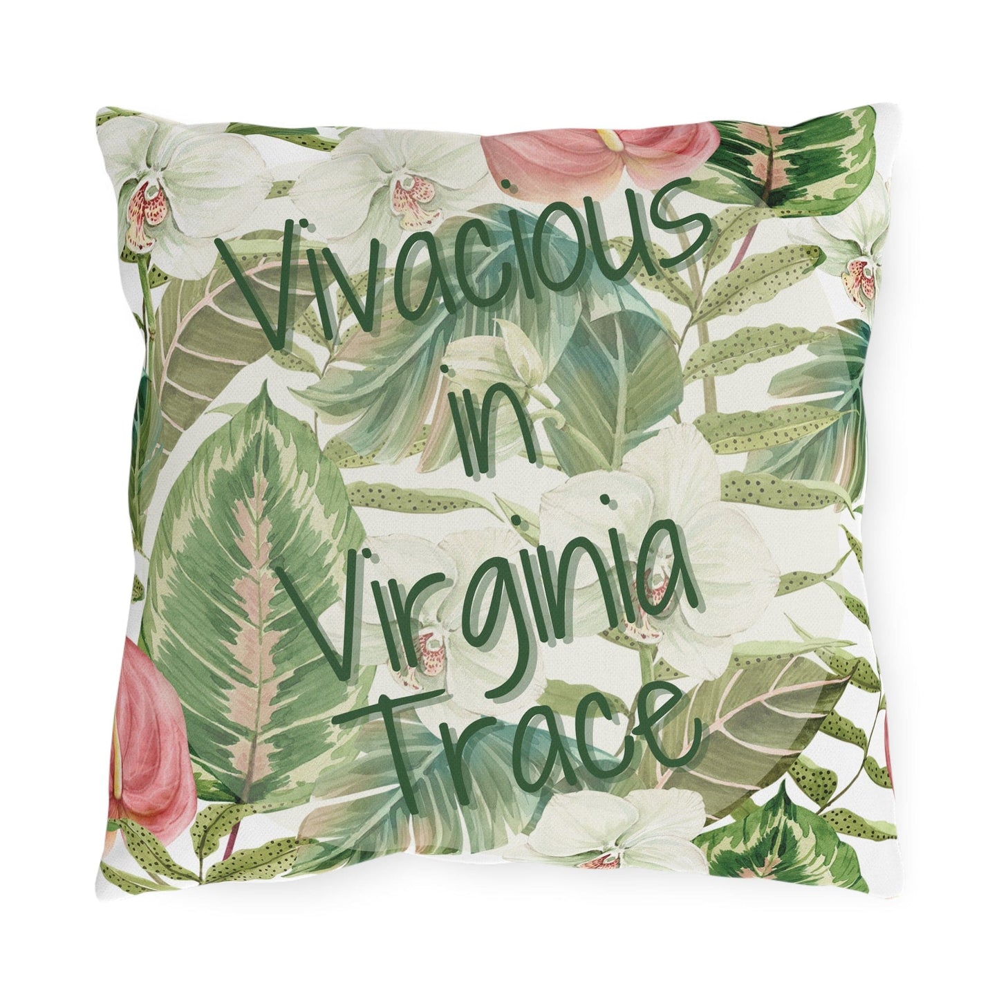 Take the 2nd Exit Florida Villages of Outdoor Pillows (Green Lettering) - Virginia Trace