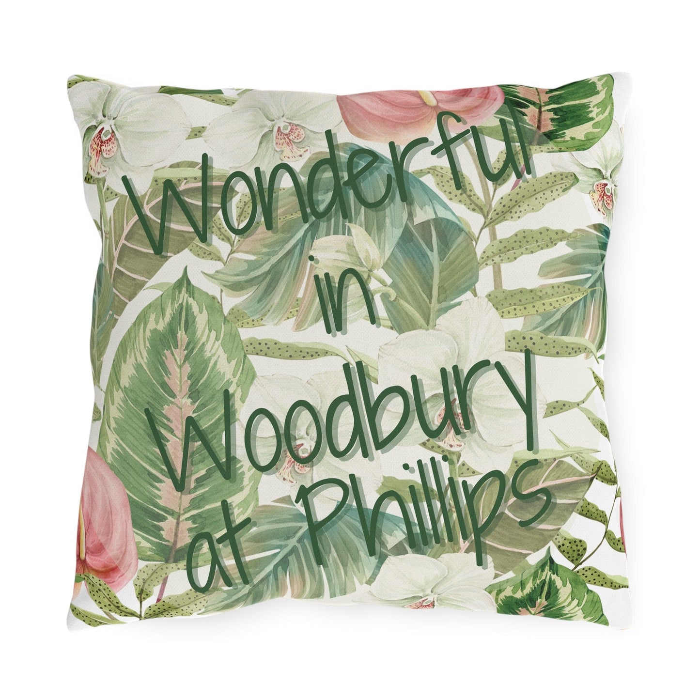 Take the 2nd Exit Florida Villages of Outdoor Pillows (Green Lettering) - Woodbury at Phillips