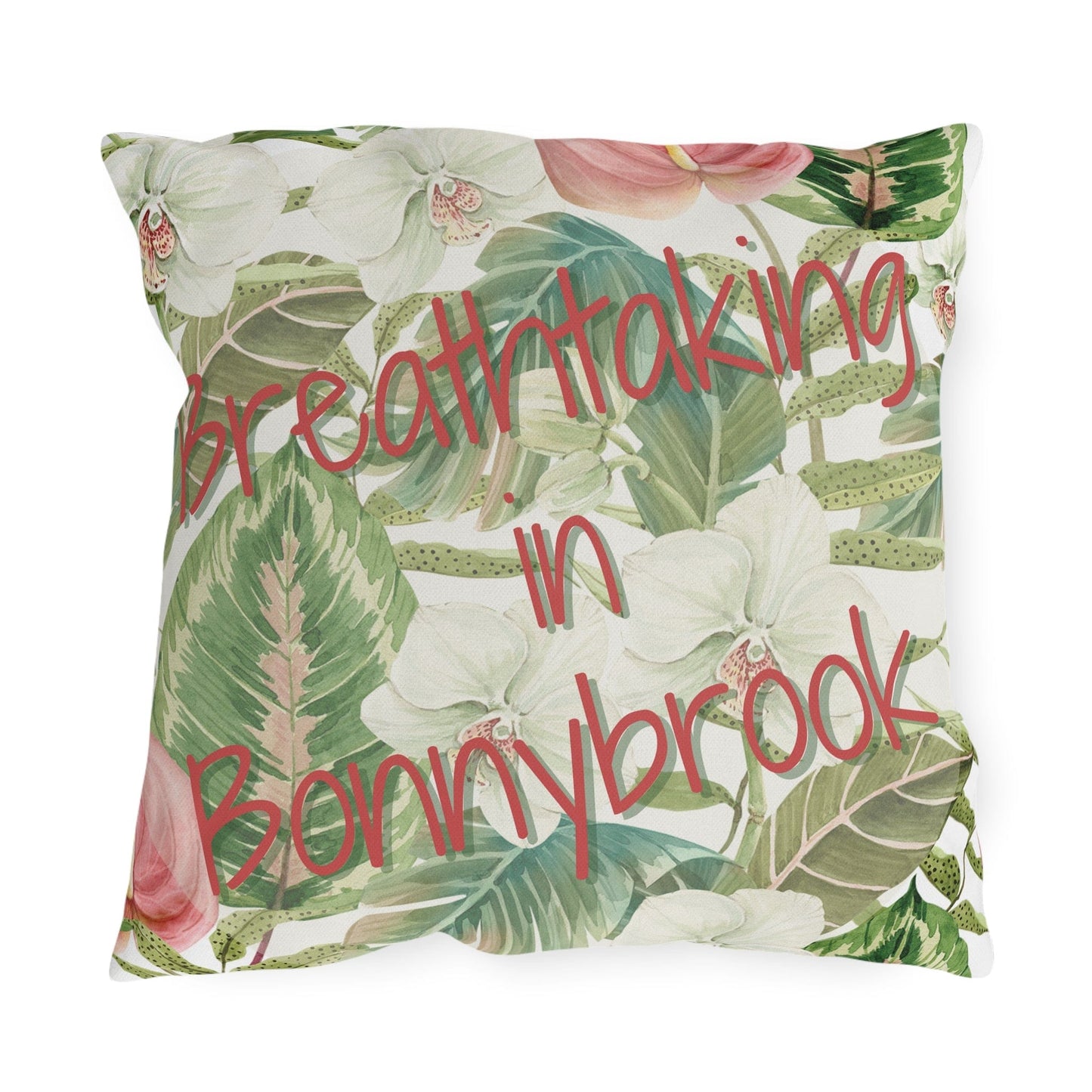 Take the 2nd Exit Florida Villages of Outdoor Pillows (Pink Lettering) - Bonnybrook