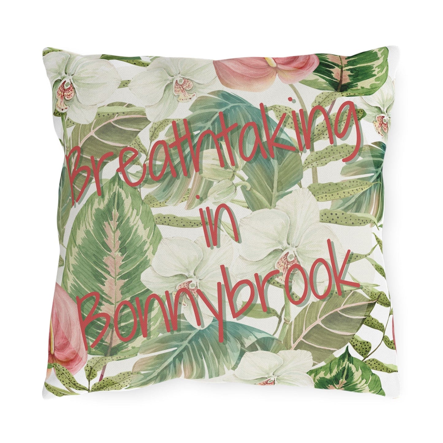 Take the 2nd Exit Florida Villages of Outdoor Pillows (Pink Lettering) - Bonnybrook
