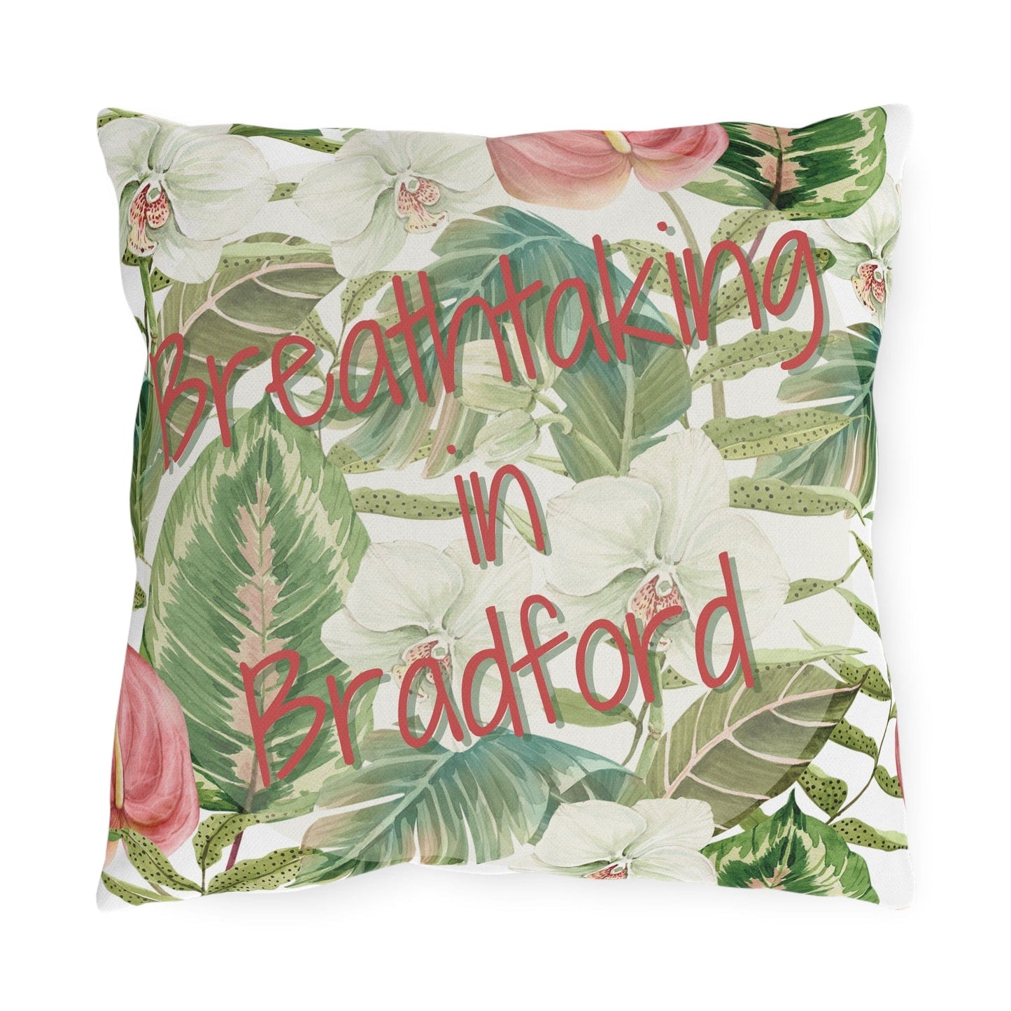 Take the 2nd Exit Florida Villages of Outdoor Pillows (Pink Lettering) - Bradford