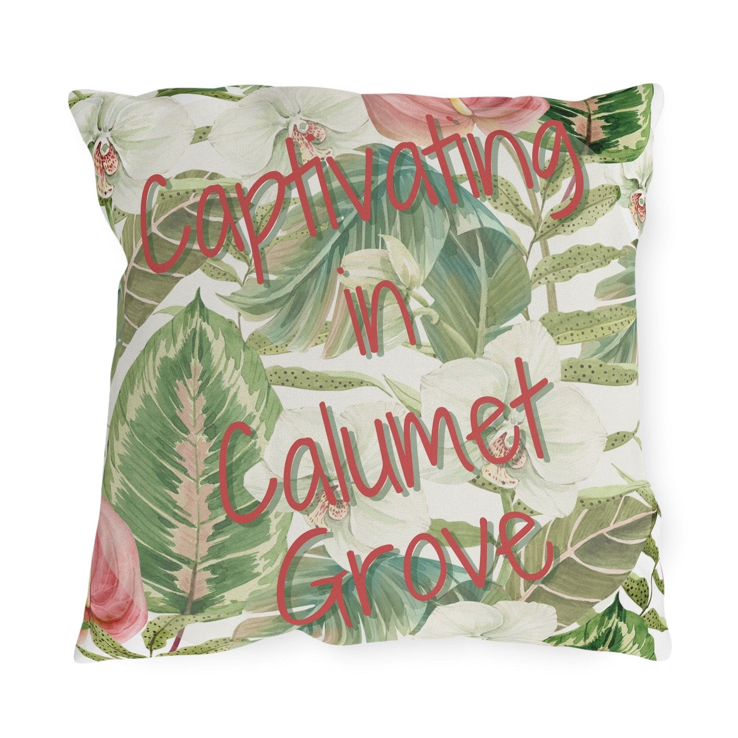 Take the 2nd Exit Florida Villages of Outdoor Pillows (Pink Lettering) - Calumet Grove