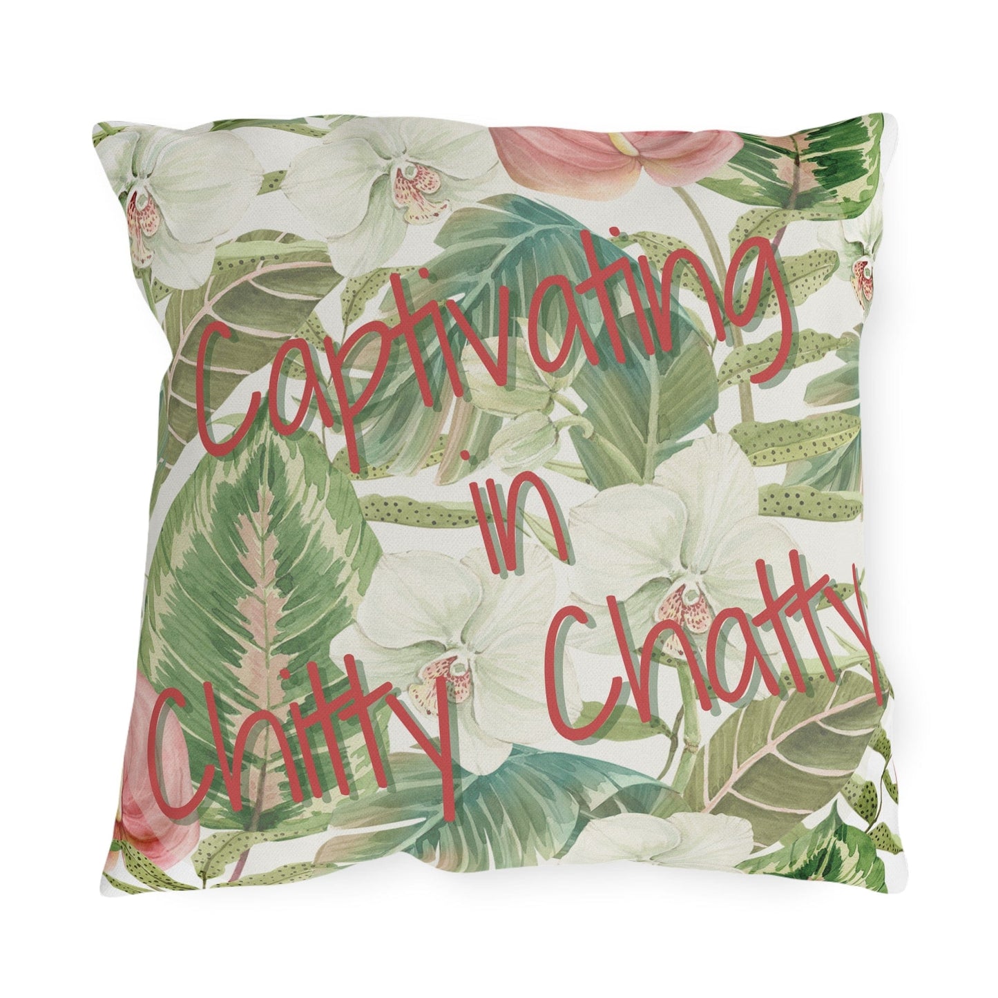 Take the 2nd Exit Florida Villages of Outdoor Pillows (Pink Lettering) - Chitty Chatty