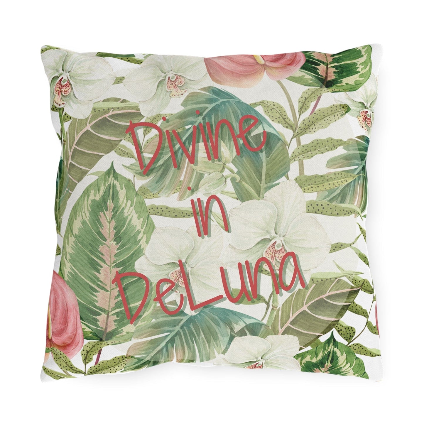 Take the 2nd Exit Florida Villages of Outdoor Pillows (Pink Lettering) - DeLuna