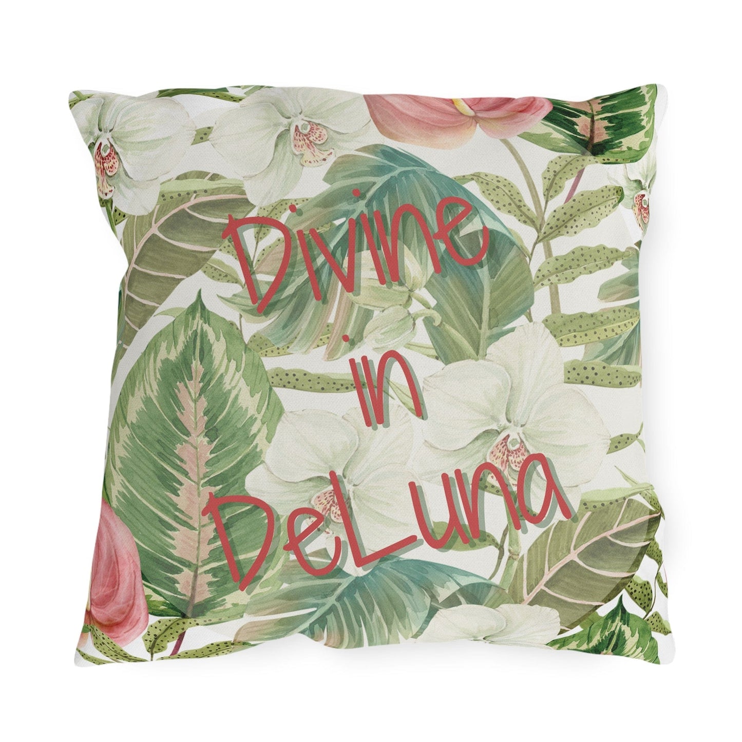 Take the 2nd Exit Florida Villages of Outdoor Pillows (Pink Lettering) - DeLuna