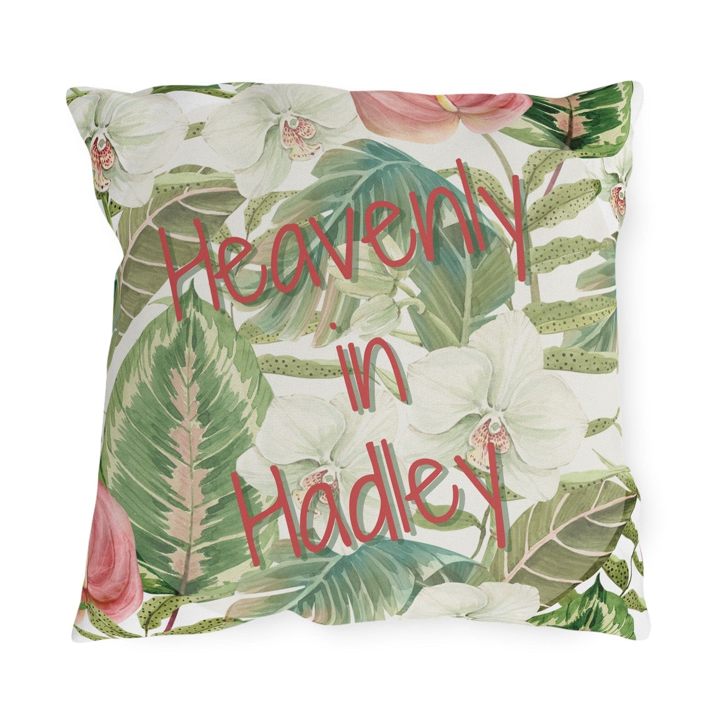 Take the 2nd Exit Florida Villages of Outdoor Pillows (Pink Lettering) - Hadley