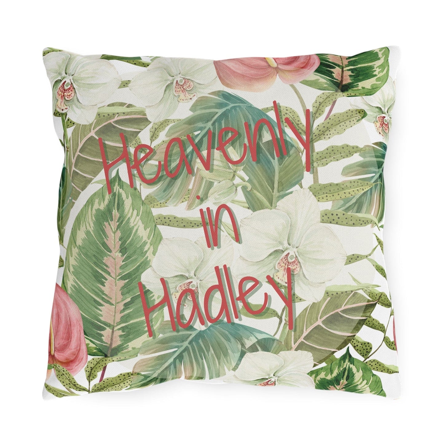 Take the 2nd Exit Florida Villages of Outdoor Pillows (Pink Lettering) - Hadley