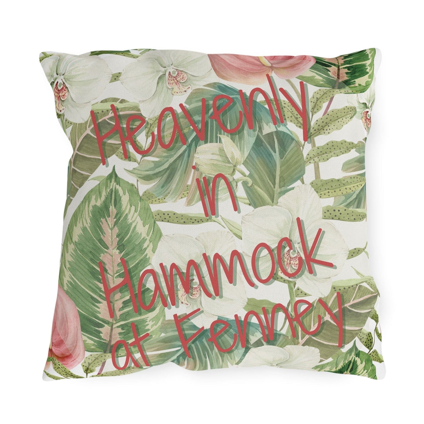 Take the 2nd Exit Florida Villages of Outdoor Pillows (Pink Lettering) - Hammock at Fenney