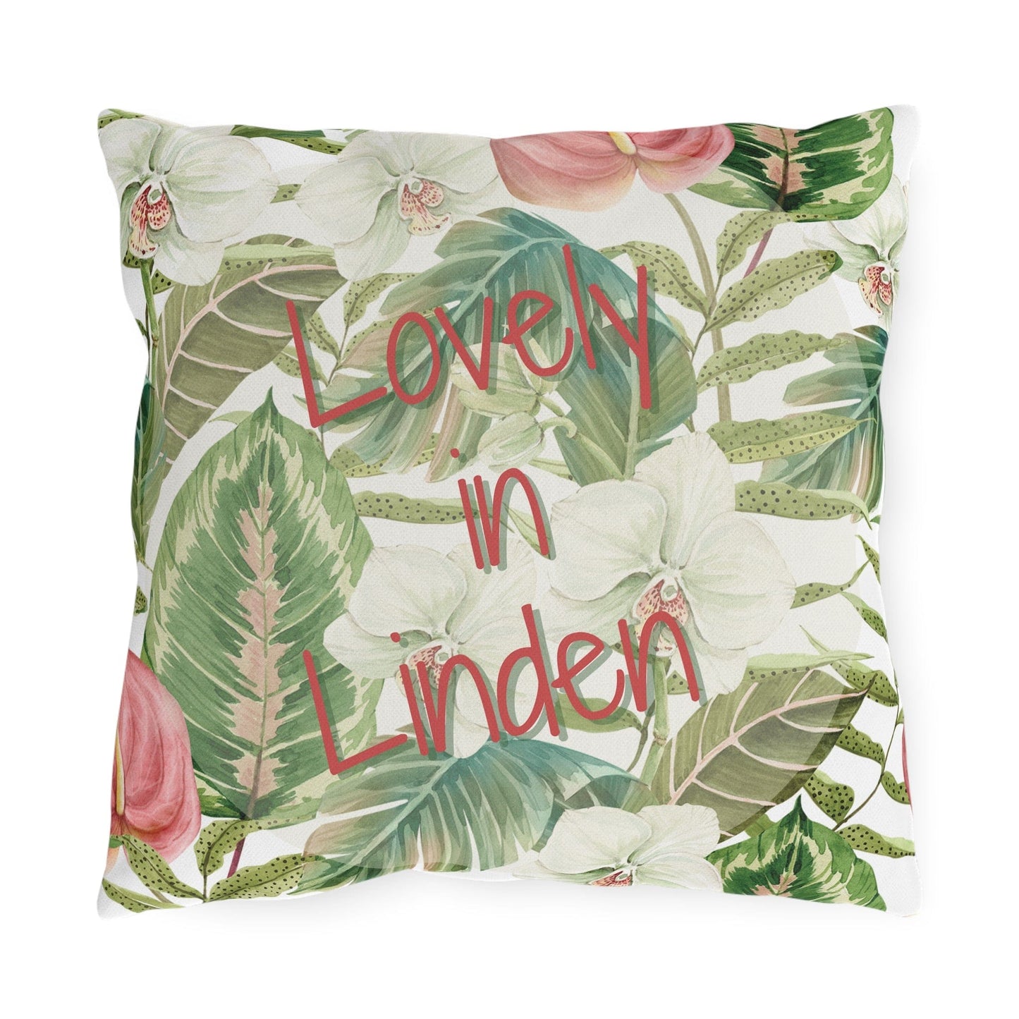 Take the 2nd Exit Florida Villages of Outdoor Pillows (Pink Lettering) - Linden