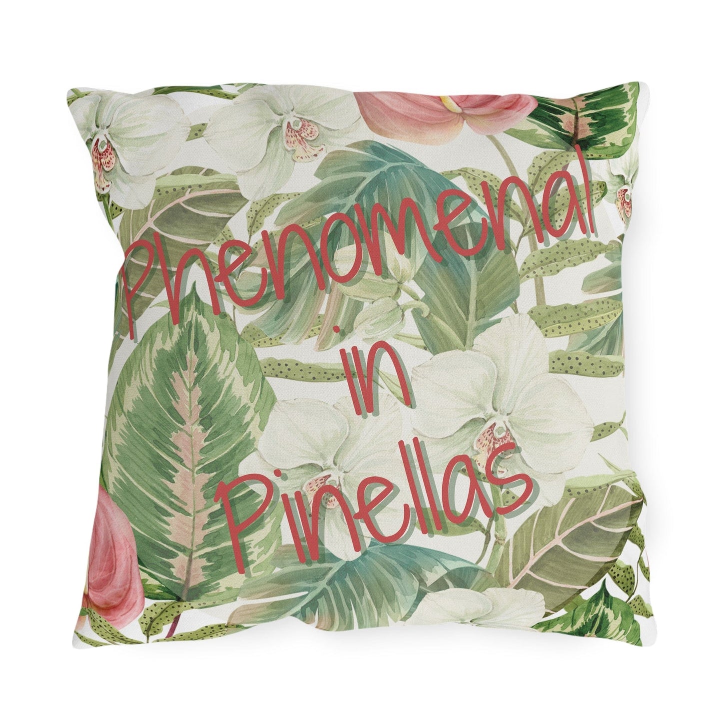 Take the 2nd Exit Florida Villages of Outdoor Pillows (Pink Lettering) - Pinellas