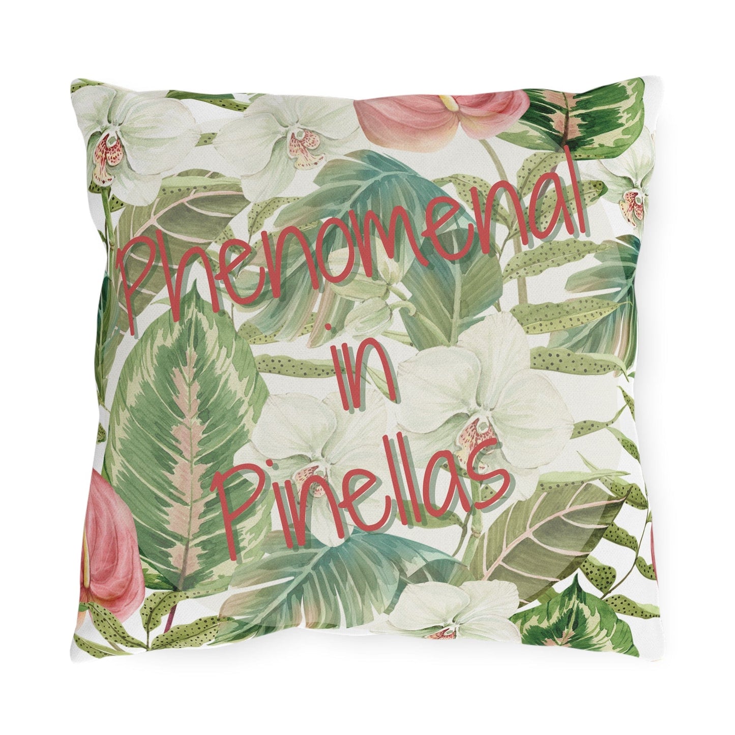 Take the 2nd Exit Florida Villages of Outdoor Pillows (Pink Lettering) - Pinellas