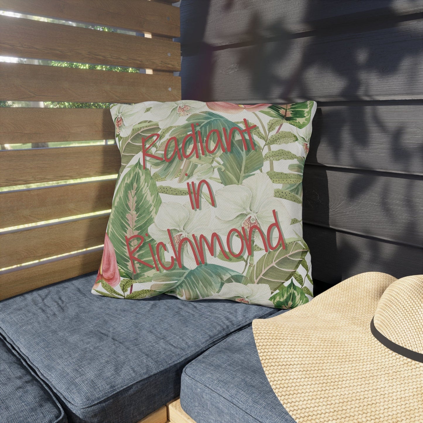 Take the 2nd Exit Florida Villages of Outdoor Pillows (Pink Lettering) - Richmond
