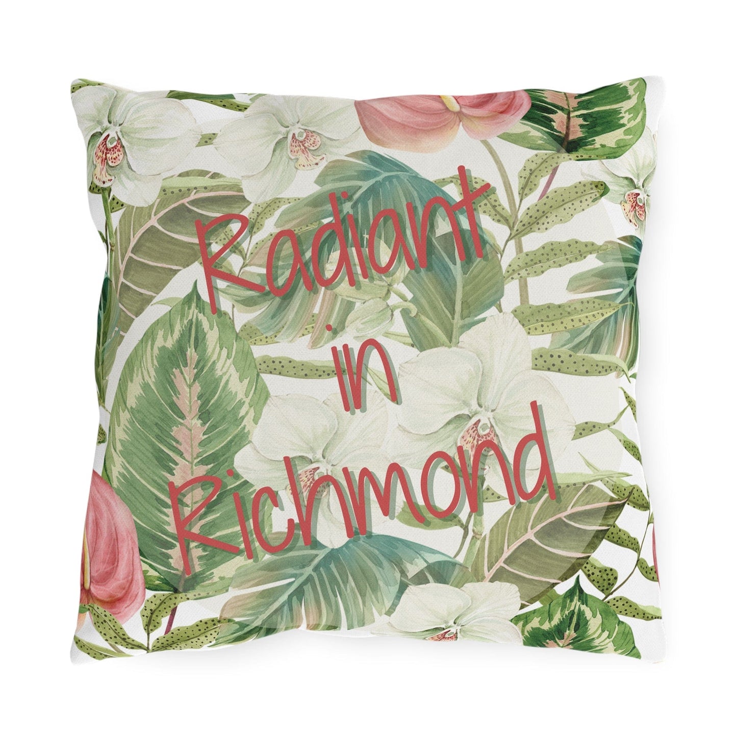 Take the 2nd Exit Florida Villages of Outdoor Pillows (Pink Lettering) - Richmond