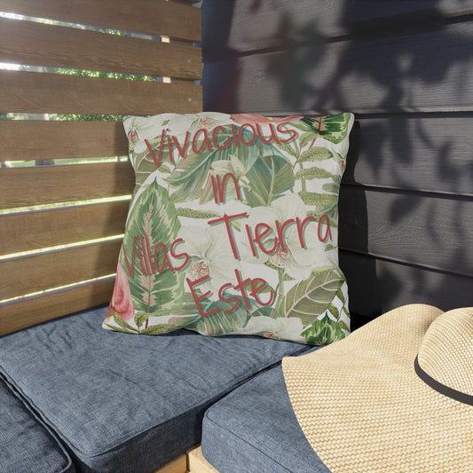 Take the 2nd Exit Florida Villages of  Outdoor Pillows (Pink Lettering) - Villas Tierra Este