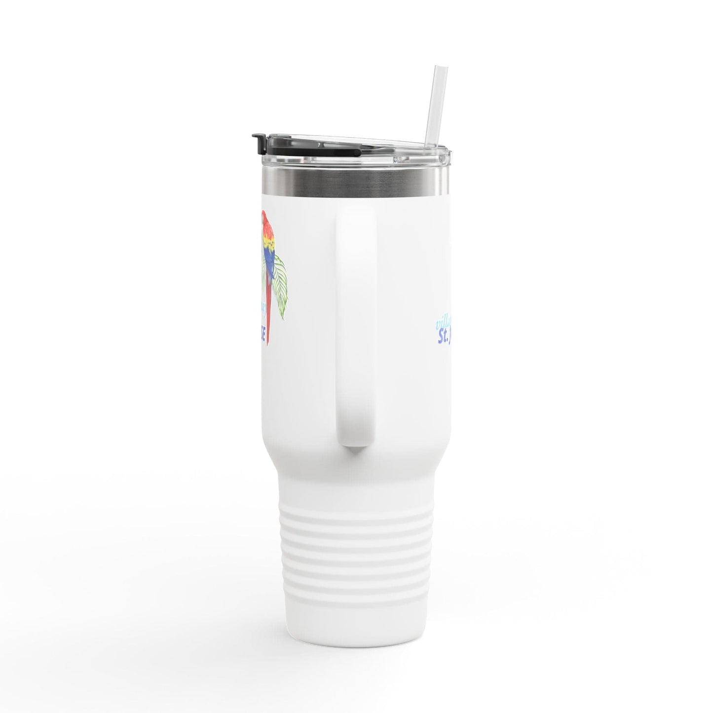 Printify Florida Villages of Parrot Design Insulated Travel Mug 40oz - St. John