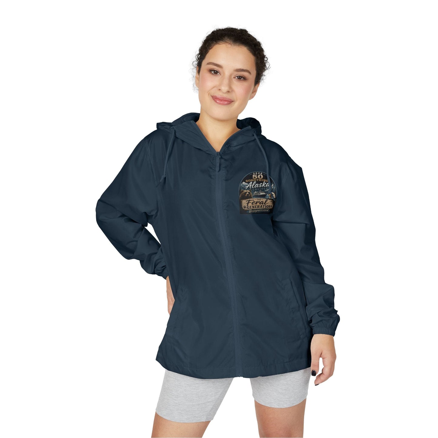 Printify Florida Villages of  Adventure Patch Windbreaker Jacket — 50 Somethings Feral Generation