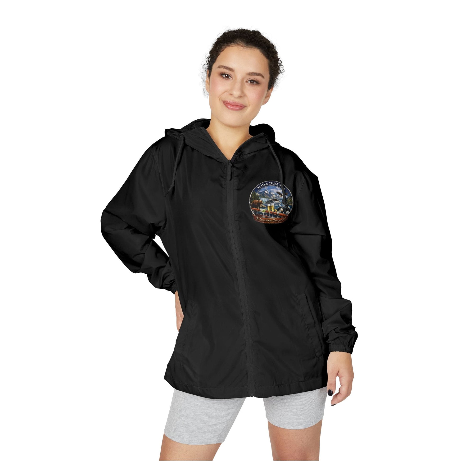 Printify Florida Villages of  Adventure Patch Windbreaker Jacket — 50 Somethings Unsupervised